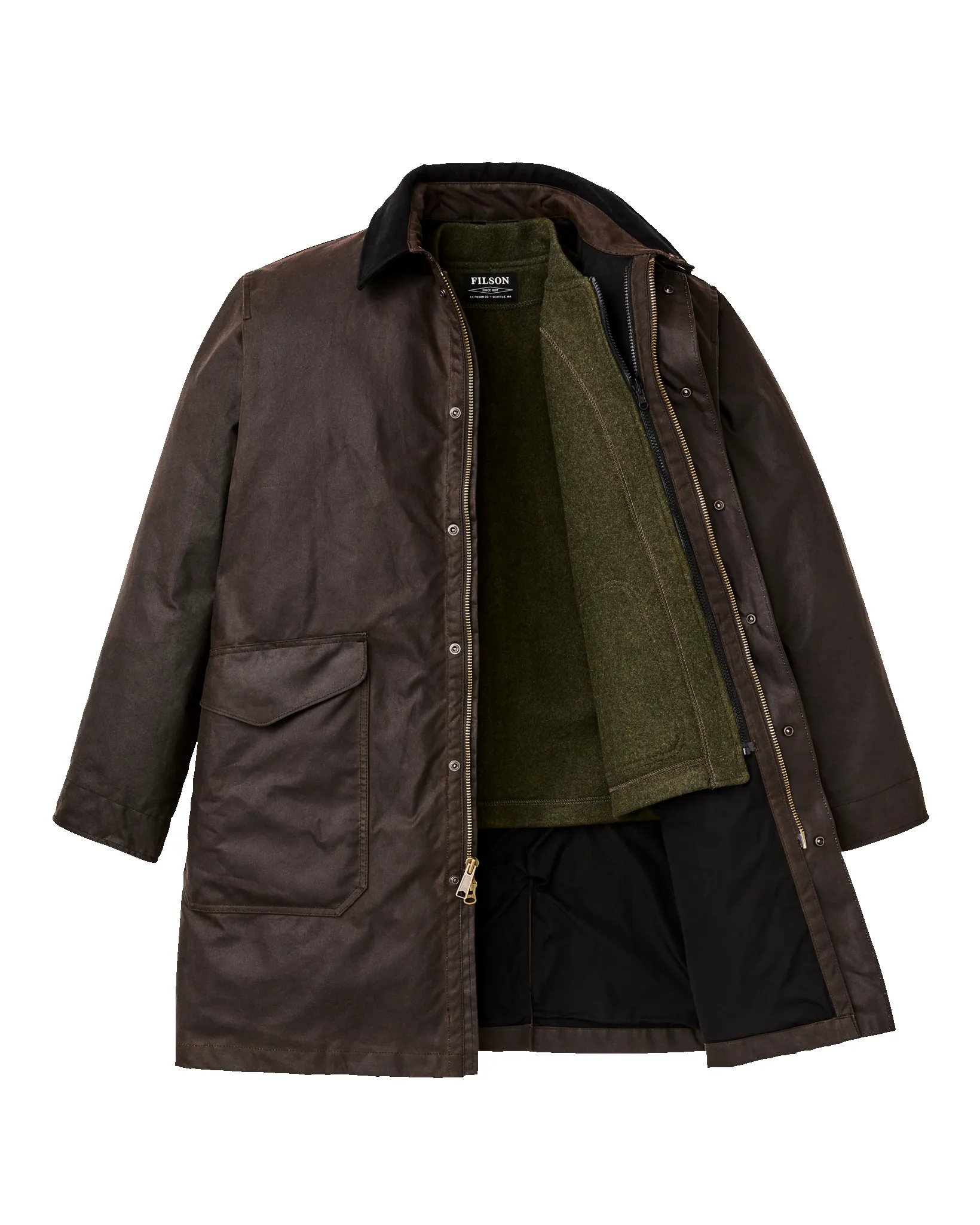 Shelter Cloth Trench Coat - Orca Gray sold by Filson product image thumbnail 5