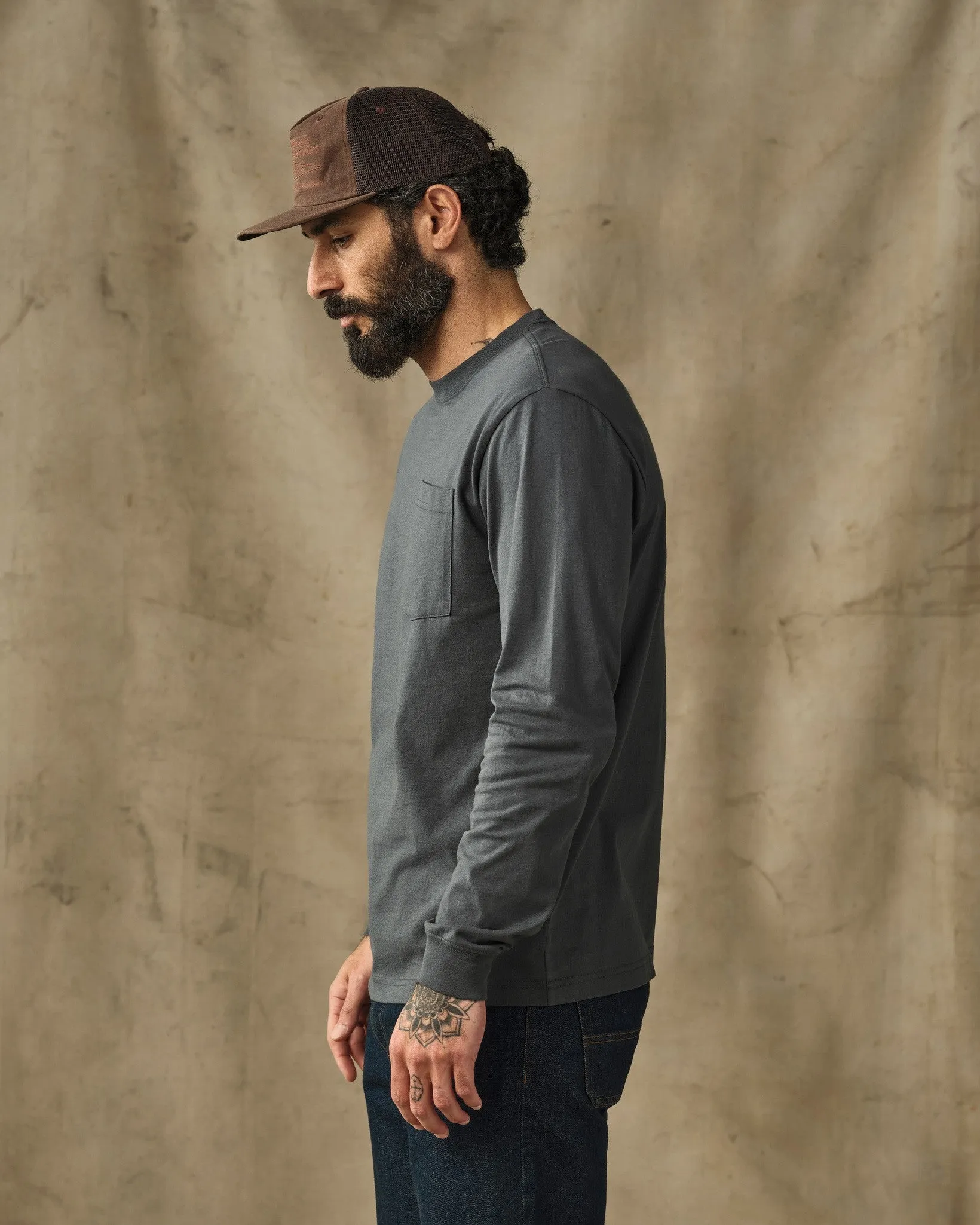 Long Sleeve Outfitter Pocket T-Shirt - Dark Slate sold by Filson product image thumbnail 3