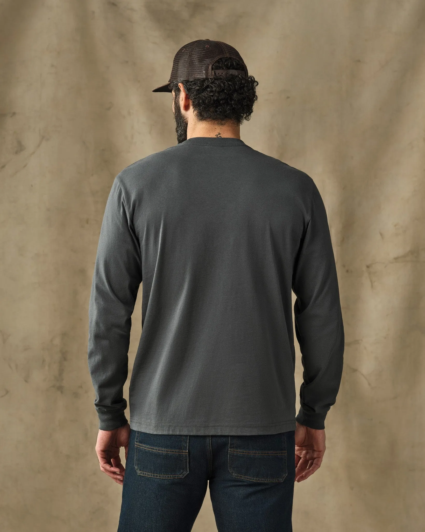 Long Sleeve Outfitter Pocket T-Shirt - Dark Slate sold by Filson product image thumbnail 2