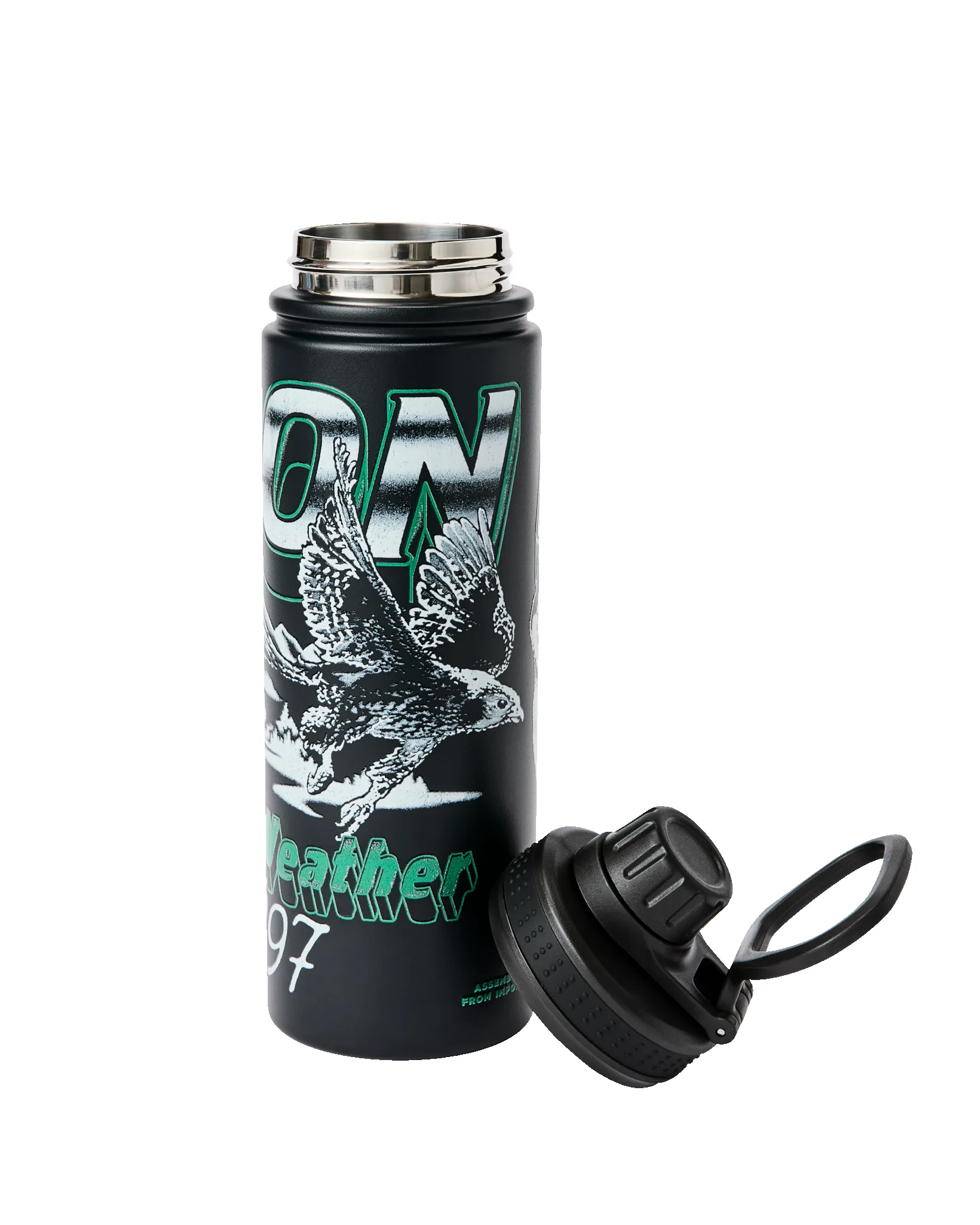 Huskies Graphic Insulated Water Bottle - Black sold by Filson product image thumbnail 4
