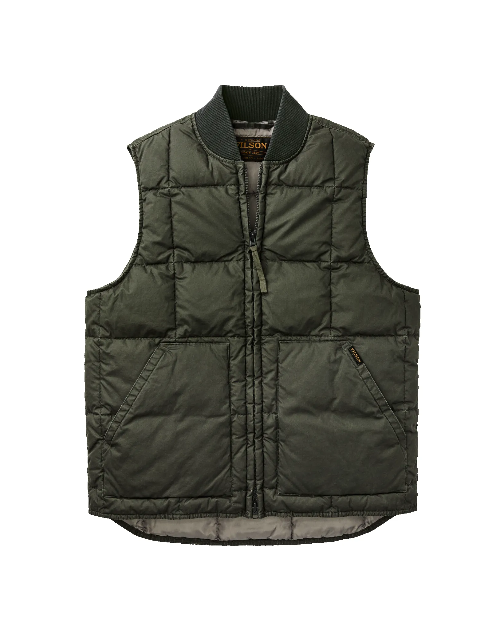 Heritage Cotton Down Vest - Beluga sold by Filson product image thumbnail 4
