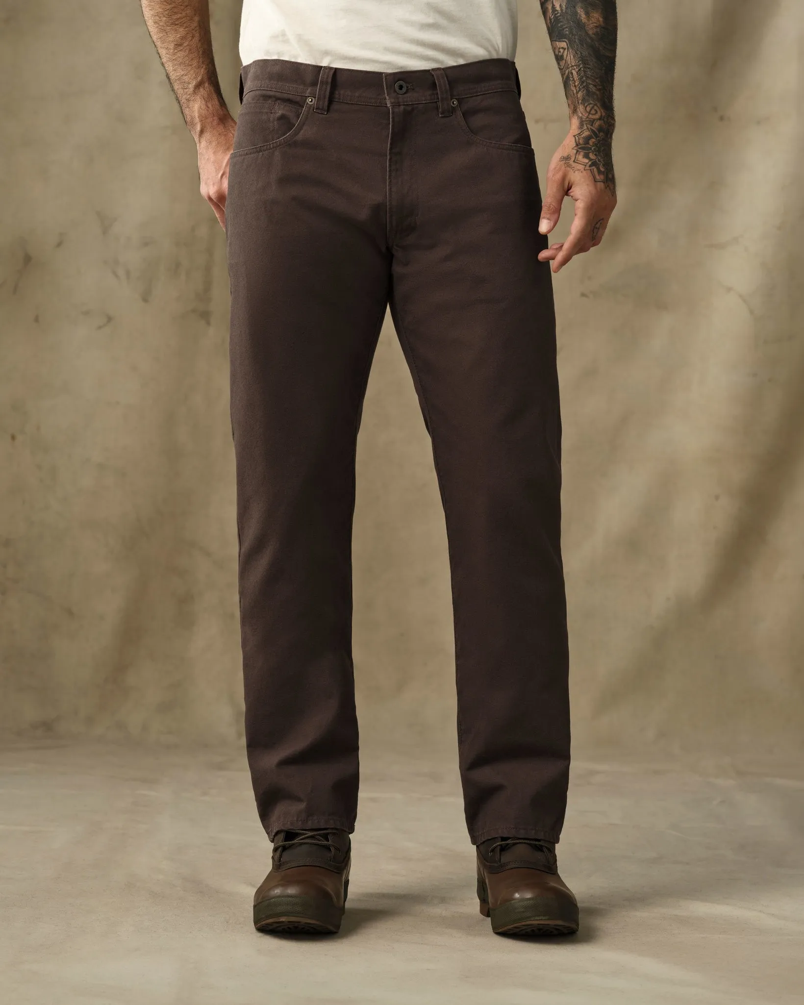 Dry Tin Cloth 5-Pocket Pants - Seal Brown sold by Filson