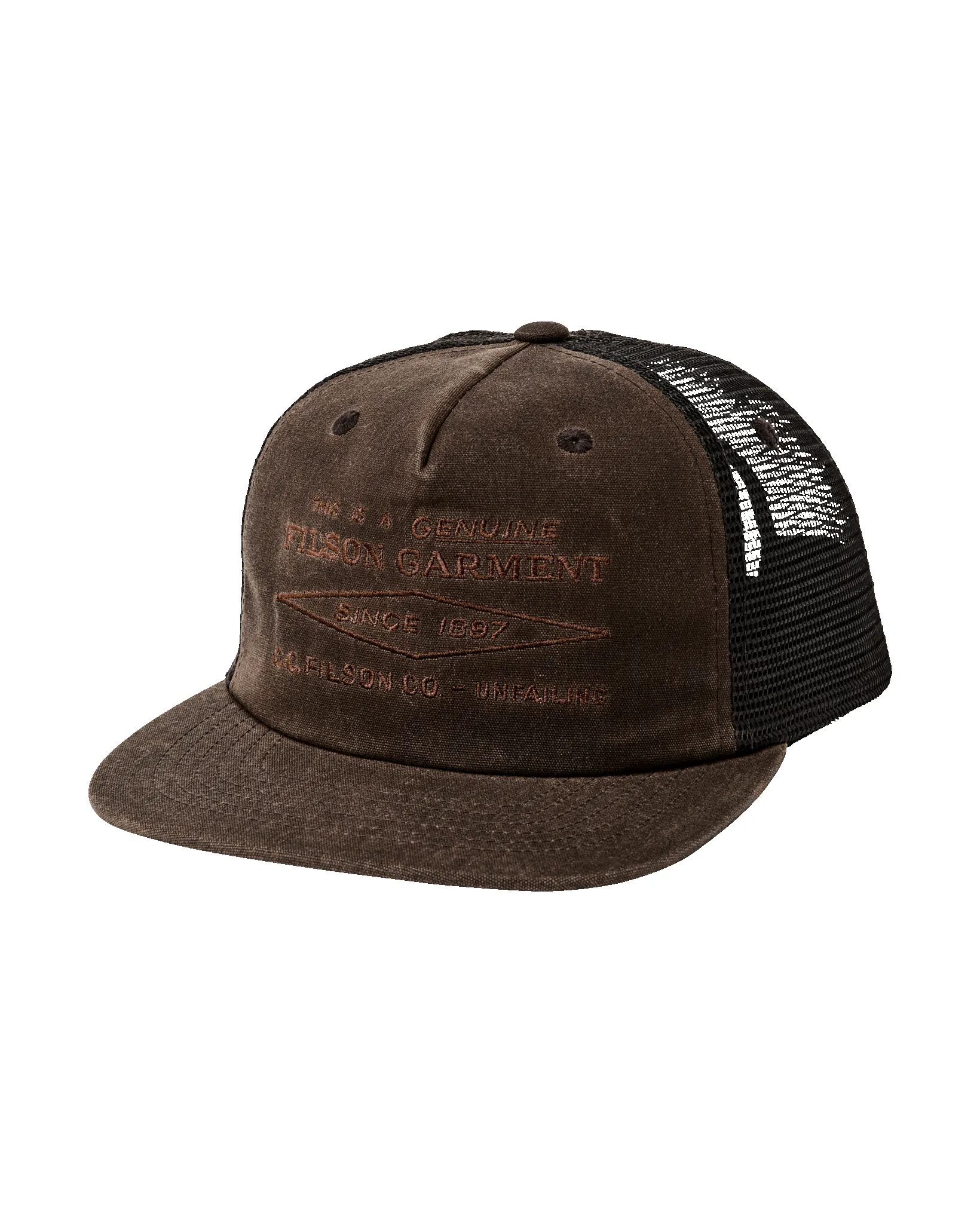 Diamond Trucker Mesh Cap - Brown sold by Filson