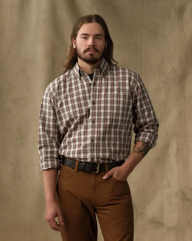 Chambray Button-Down Shirt - Cascade Plaid made by Filson