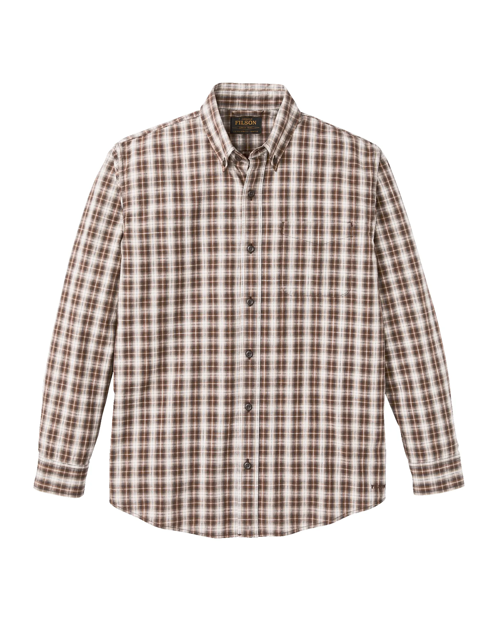 Chambray Button-Down Shirt - Cascade Plaid sold by Filson product image thumbnail 4