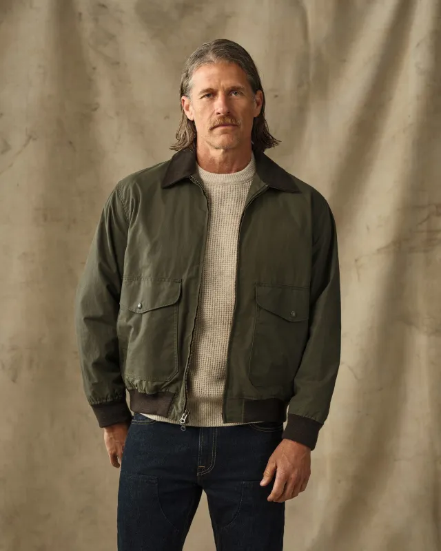 Cover Cloth Bomber Jacket - Marsh Olive made by Filson