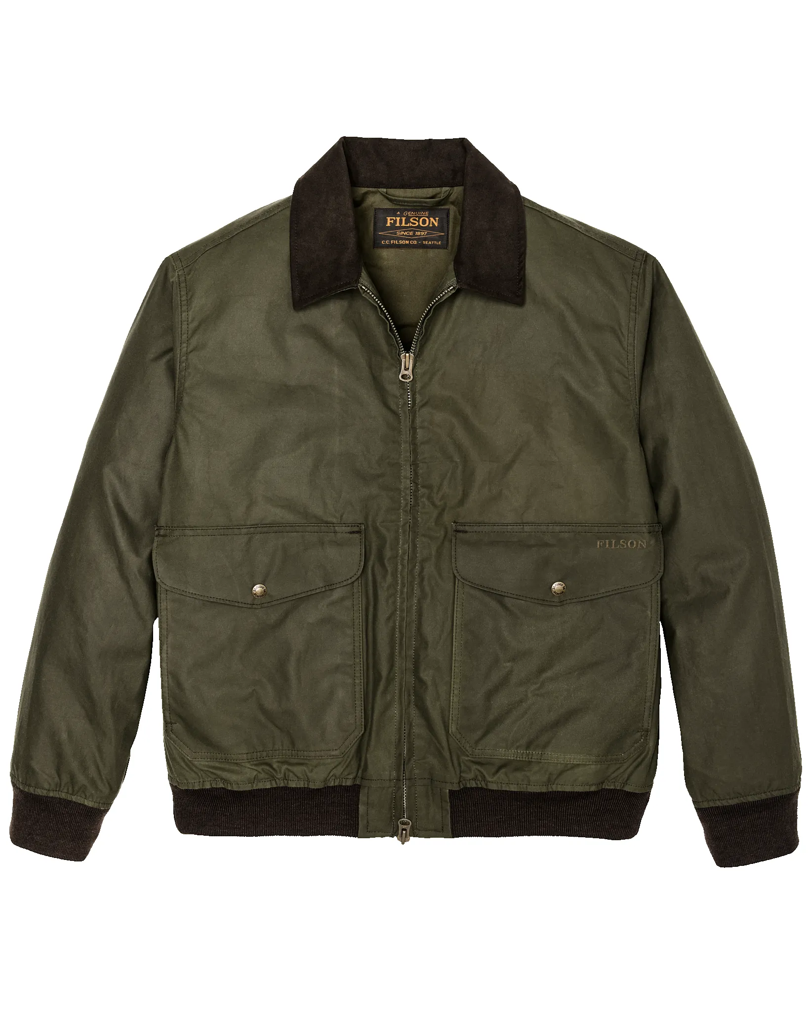 Cover Cloth Bomber Jacket - Marsh Olive sold by Filson product image thumbnail 4