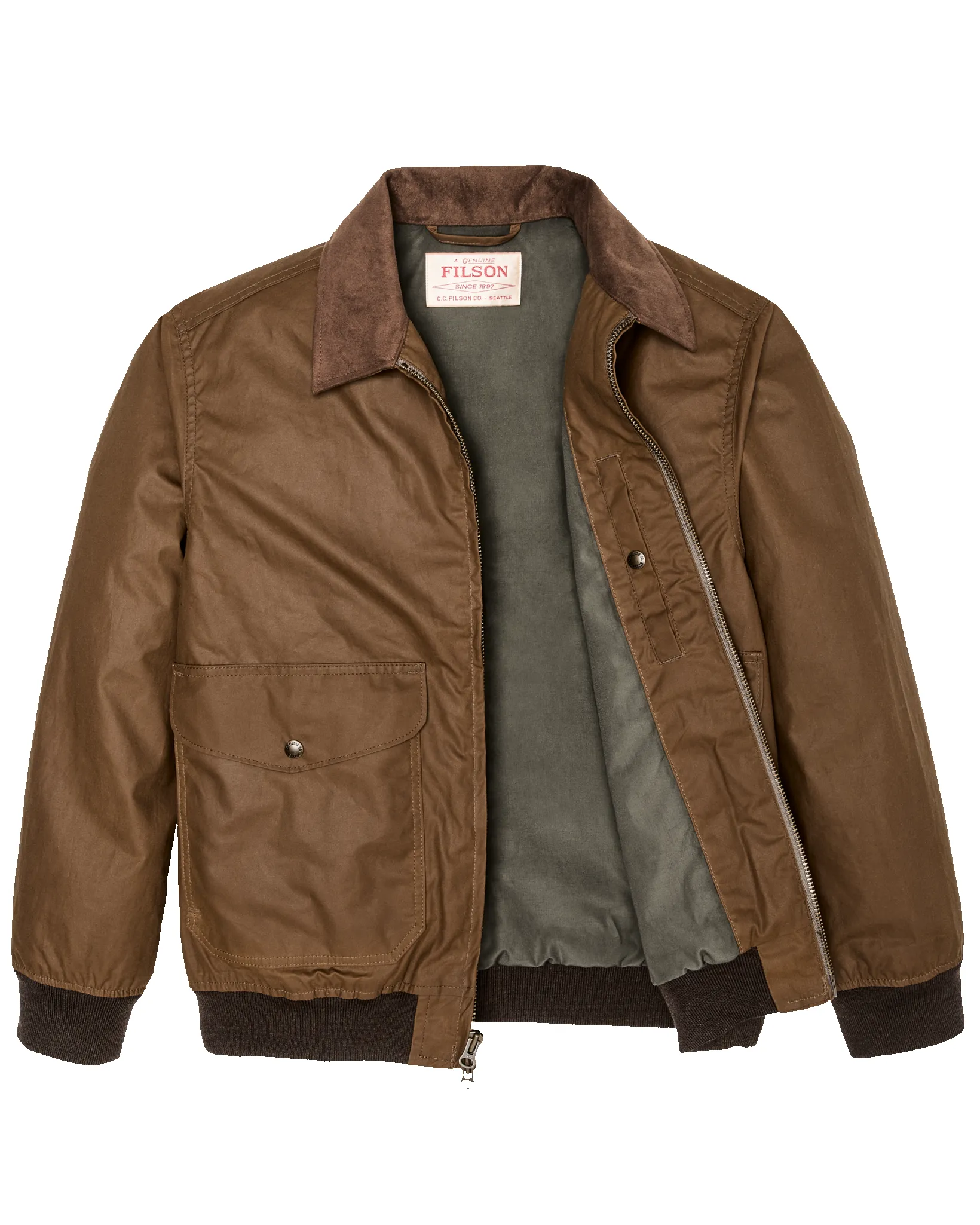 Cover Cloth Bomber Jacket - Dark Tan sold by Filson product image thumbnail 5