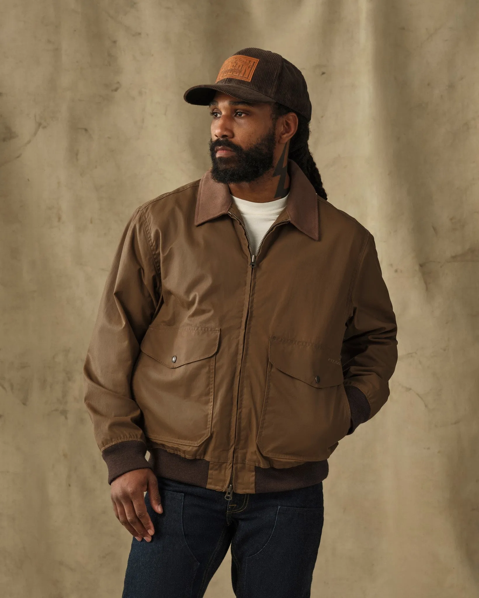 Cover Cloth Bomber Jacket - Dark Tan sold by Filson product image thumbnail 3