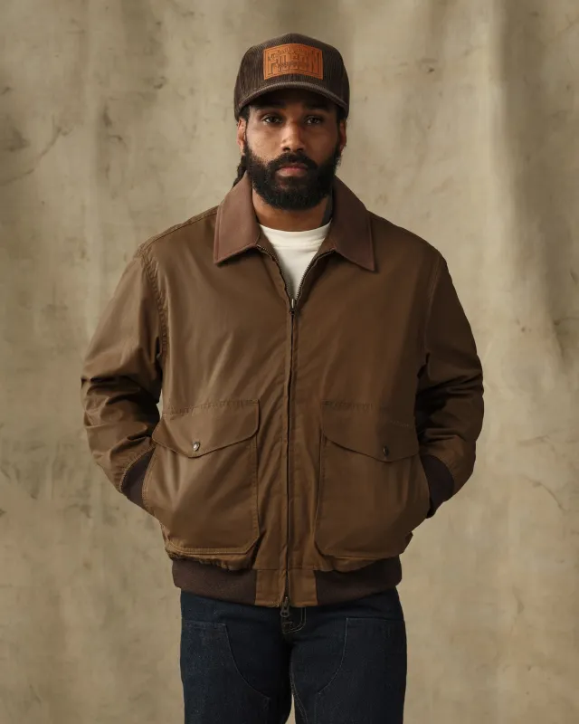 Cover Cloth Bomber Jacket - Dark Tan made by Filson