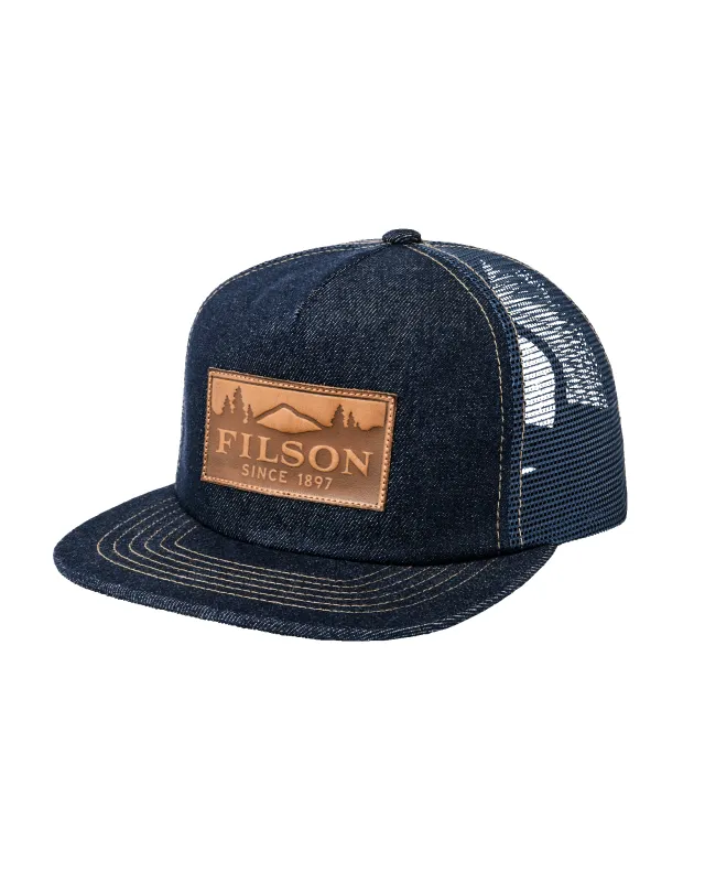 Scenic Trucker Mesh Cap - Indigo made by Filson