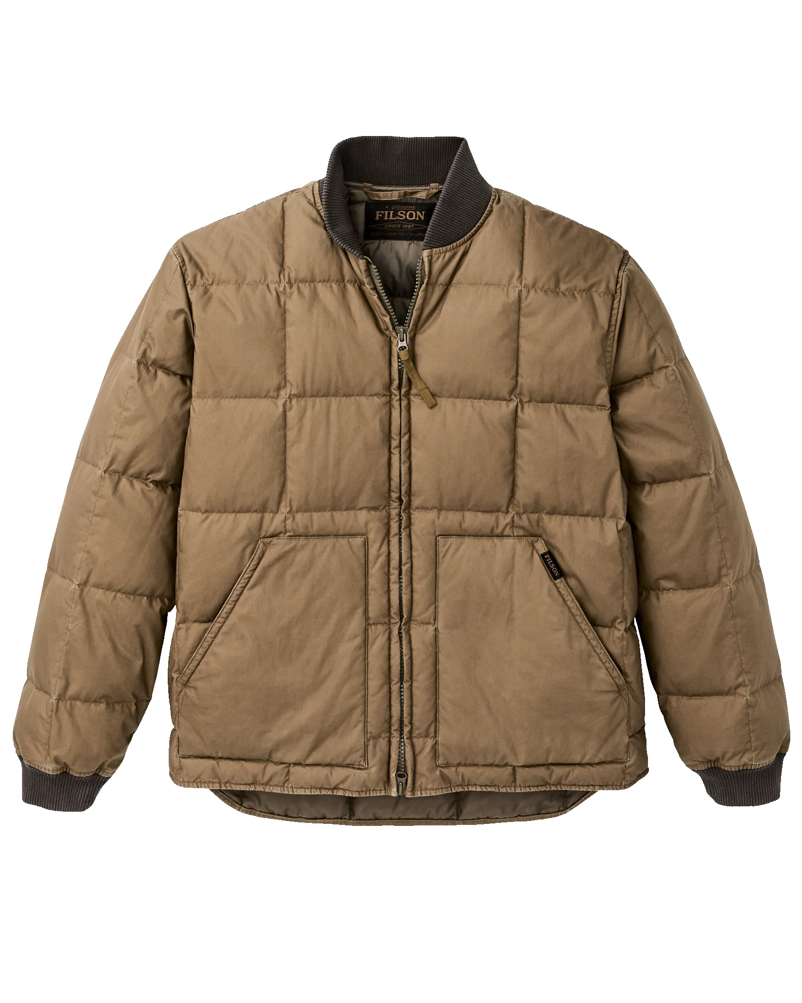 Heritage Cotton Down Jacket - Light Brown sold by Filson product image thumbnail 4