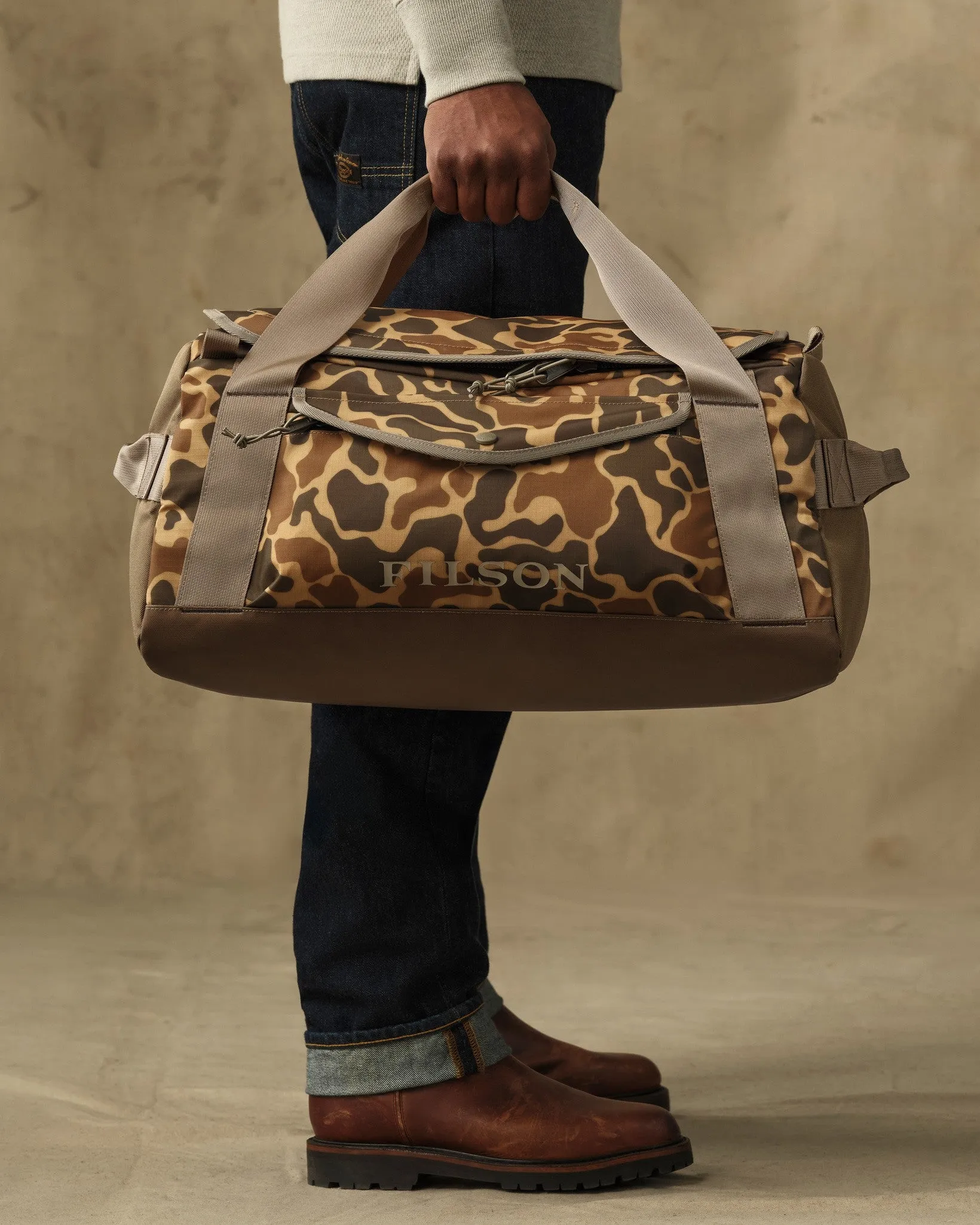 All-Weather 40L Duffle - Buckskin Camo sold by Filson