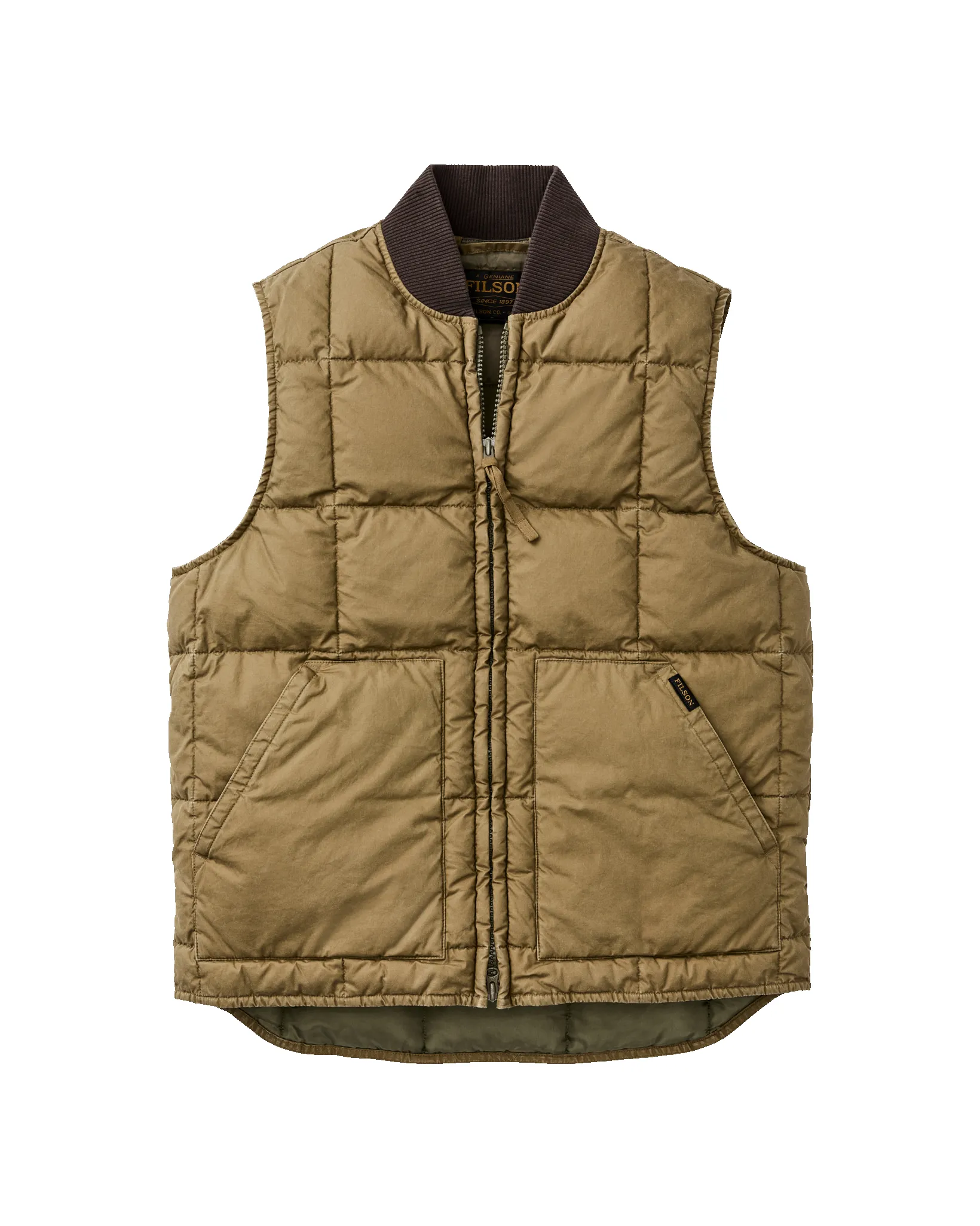 Heritage Cotton Down Vest - Light Brown sold by Filson product image thumbnail 4