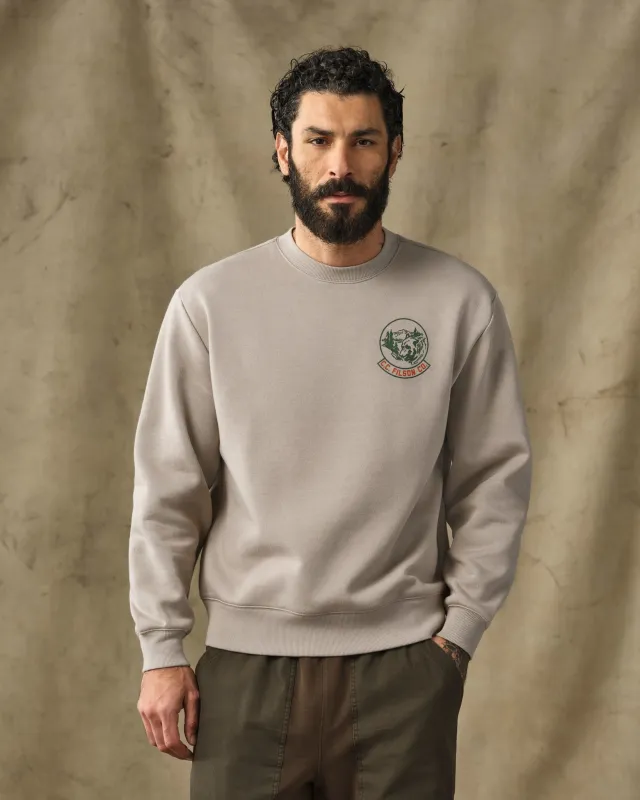 Bear Graphic Crewneck Sweatshirt - Vintage Khaki made by Filson
