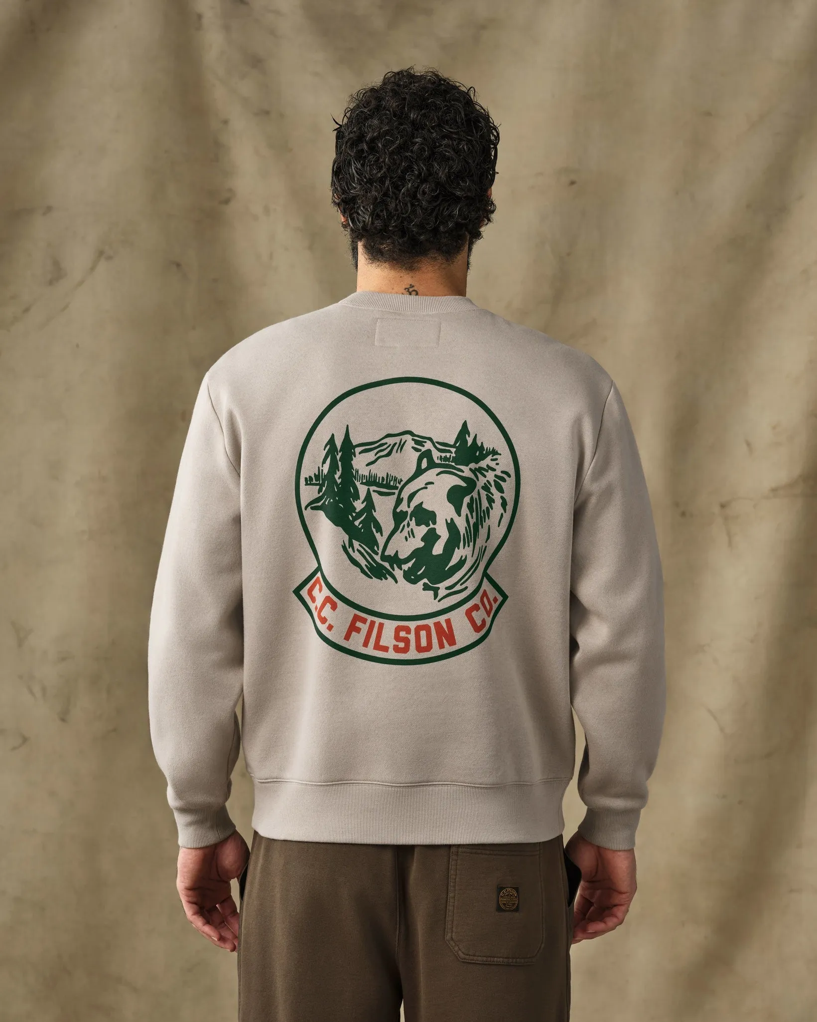 Bear Graphic Crewneck Sweatshirt - Vintage Khaki sold by Filson product image thumbnail 2