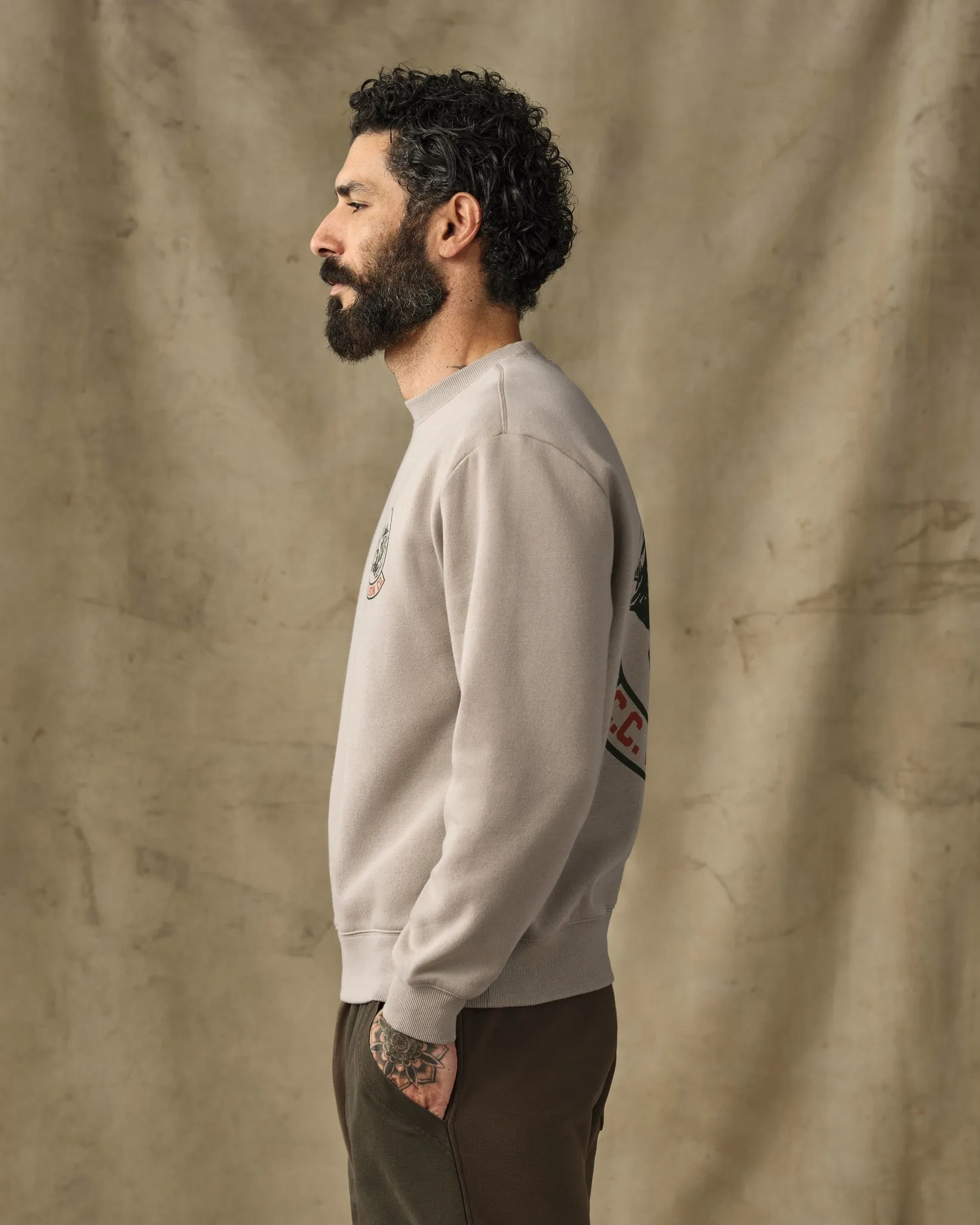 Bear Graphic Crewneck Sweatshirt - Vintage Khaki sold by Filson product image thumbnail 3