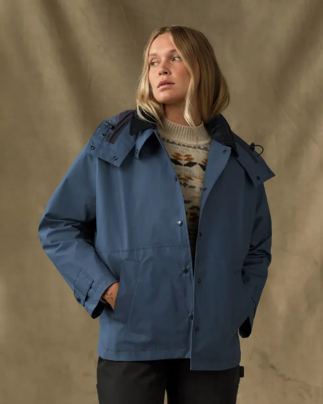 Women's Harbor Front Waxed Jacket - Navy made by Filson