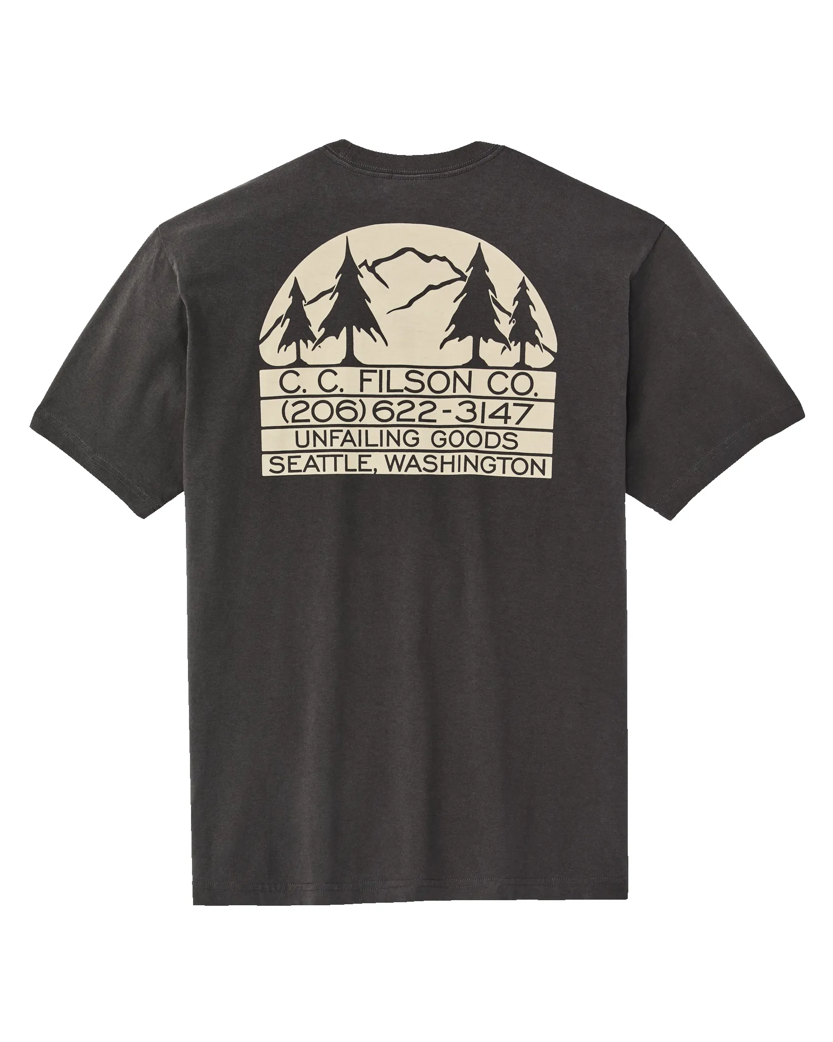 Seattle Graphic T-Shirt - Faded Black sold by Filson product image thumbnail 2