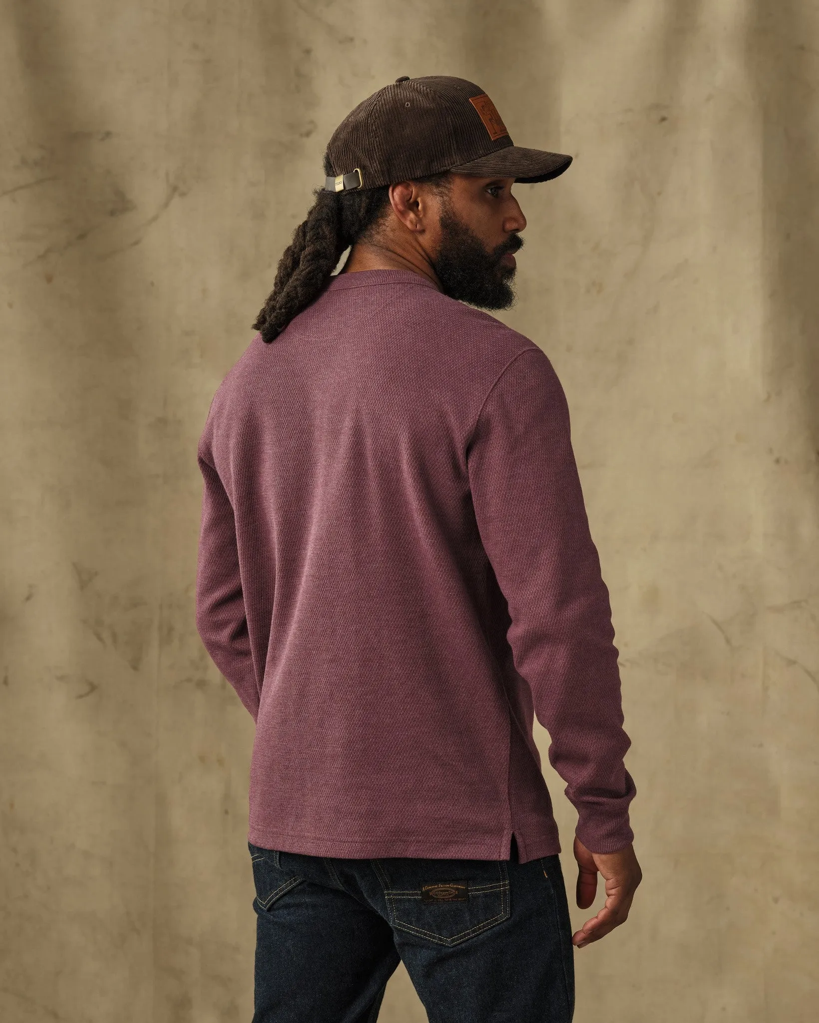 Waffle Knit Thermal Crewneck - Dark Port Heather sold by Filson product image thumbnail 2