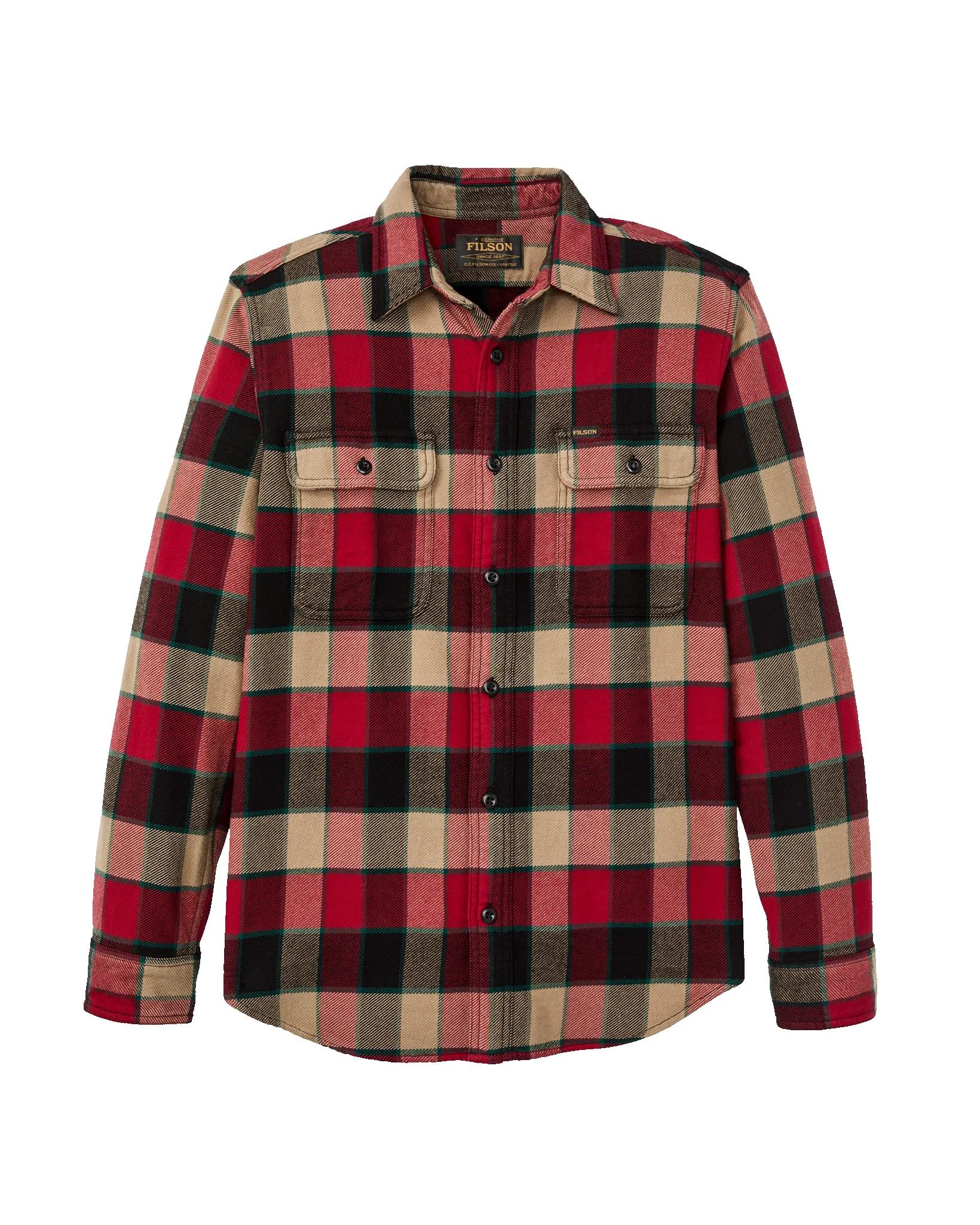 Vintage Flannel Work Shirt - Red / Cream Plaid sold by Filson product image thumbnail 4