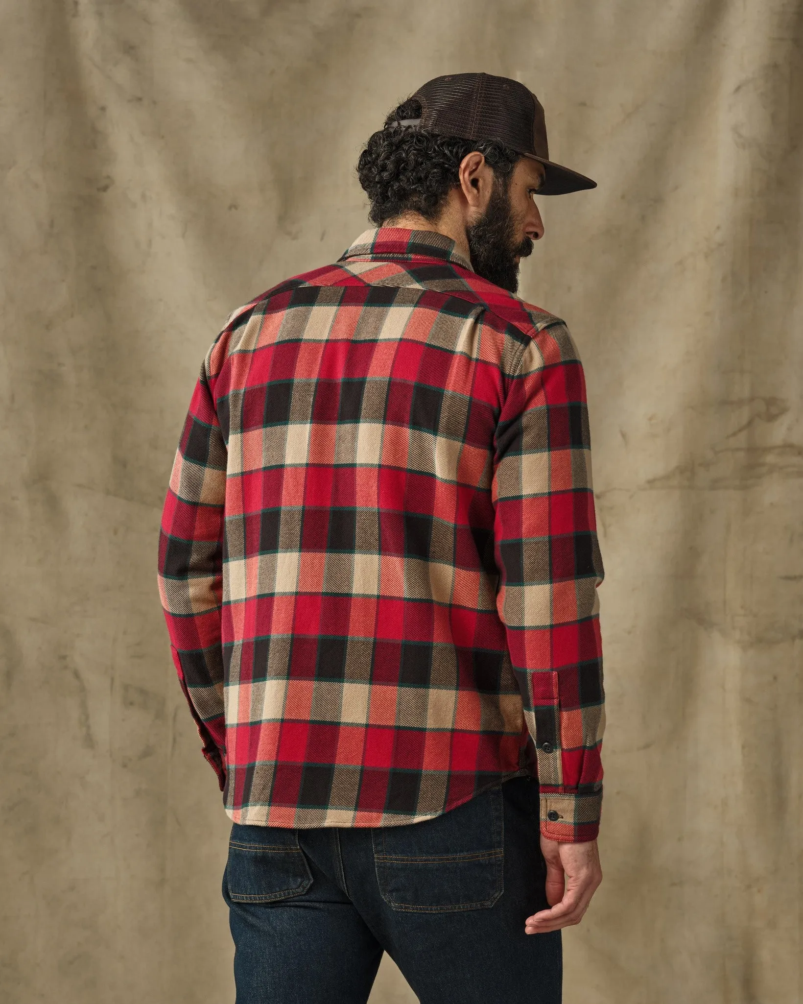 Vintage Flannel Work Shirt - Red / Cream Plaid sold by Filson product image thumbnail 2