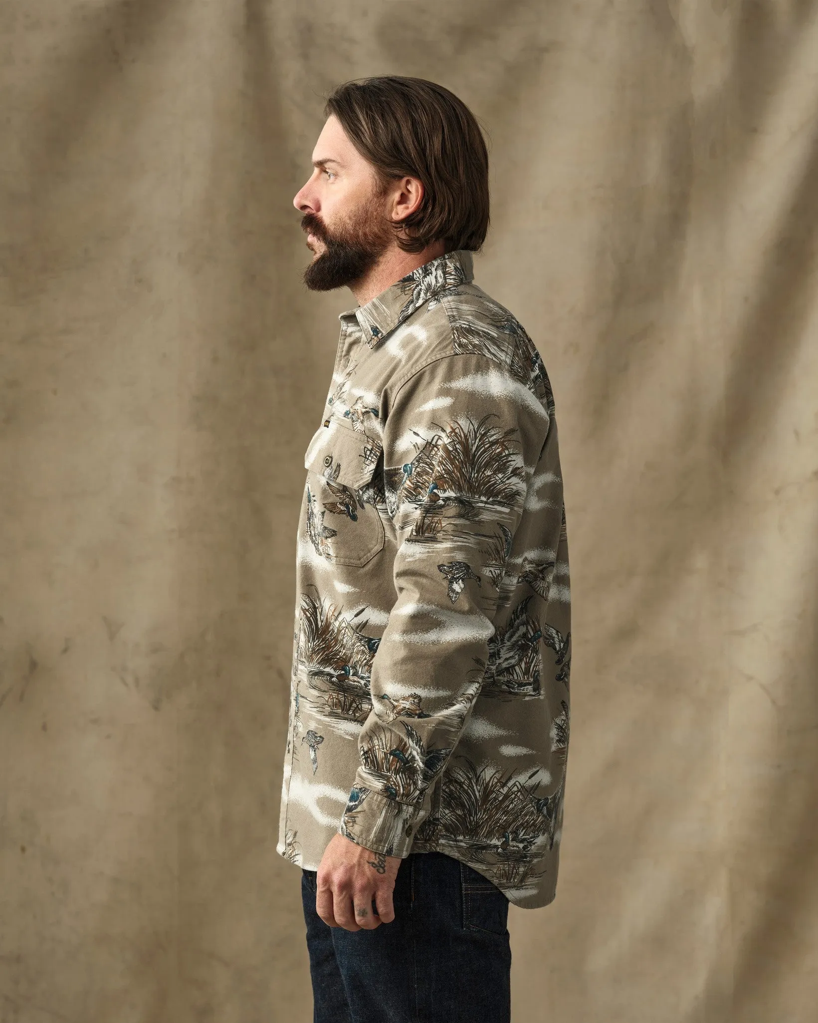 Field Flannel Shirt - Marsh Olive Print sold by Filson product image thumbnail 3