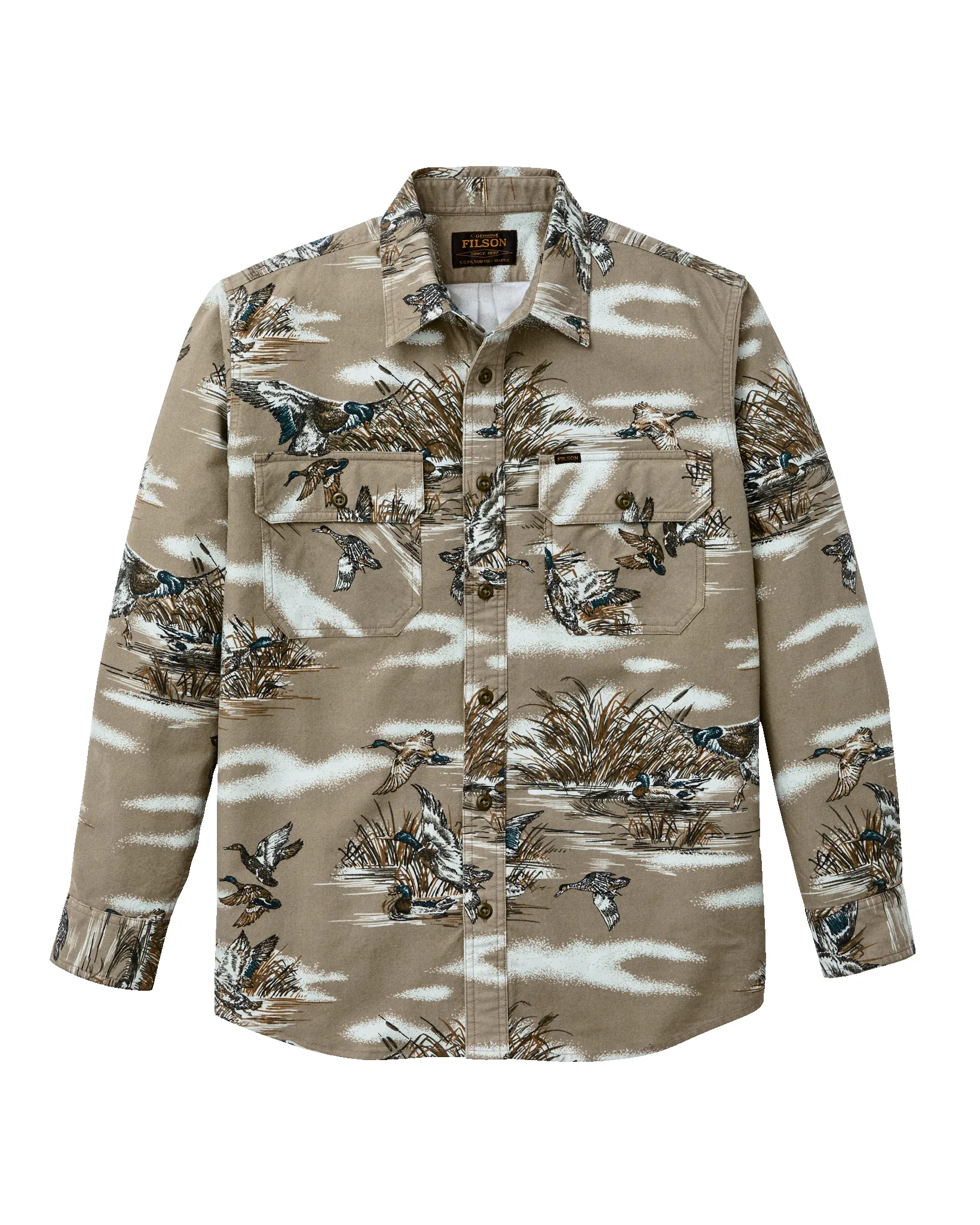 Field Flannel Shirt - Marsh Olive Print sold by Filson product image thumbnail 4