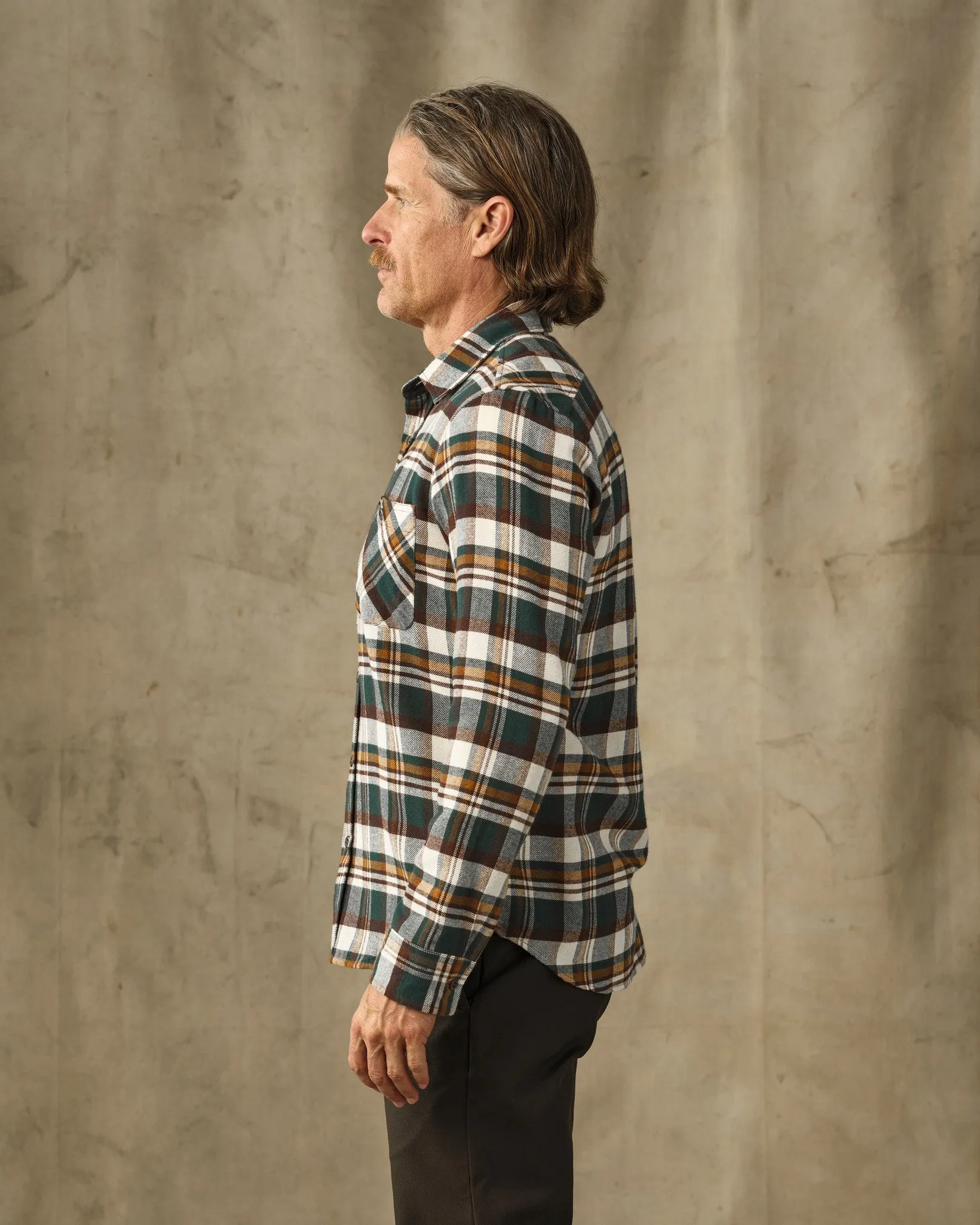 Rangeland Flannel Shirt - Green / Bronze Plaid sold by Filson product image thumbnail 3