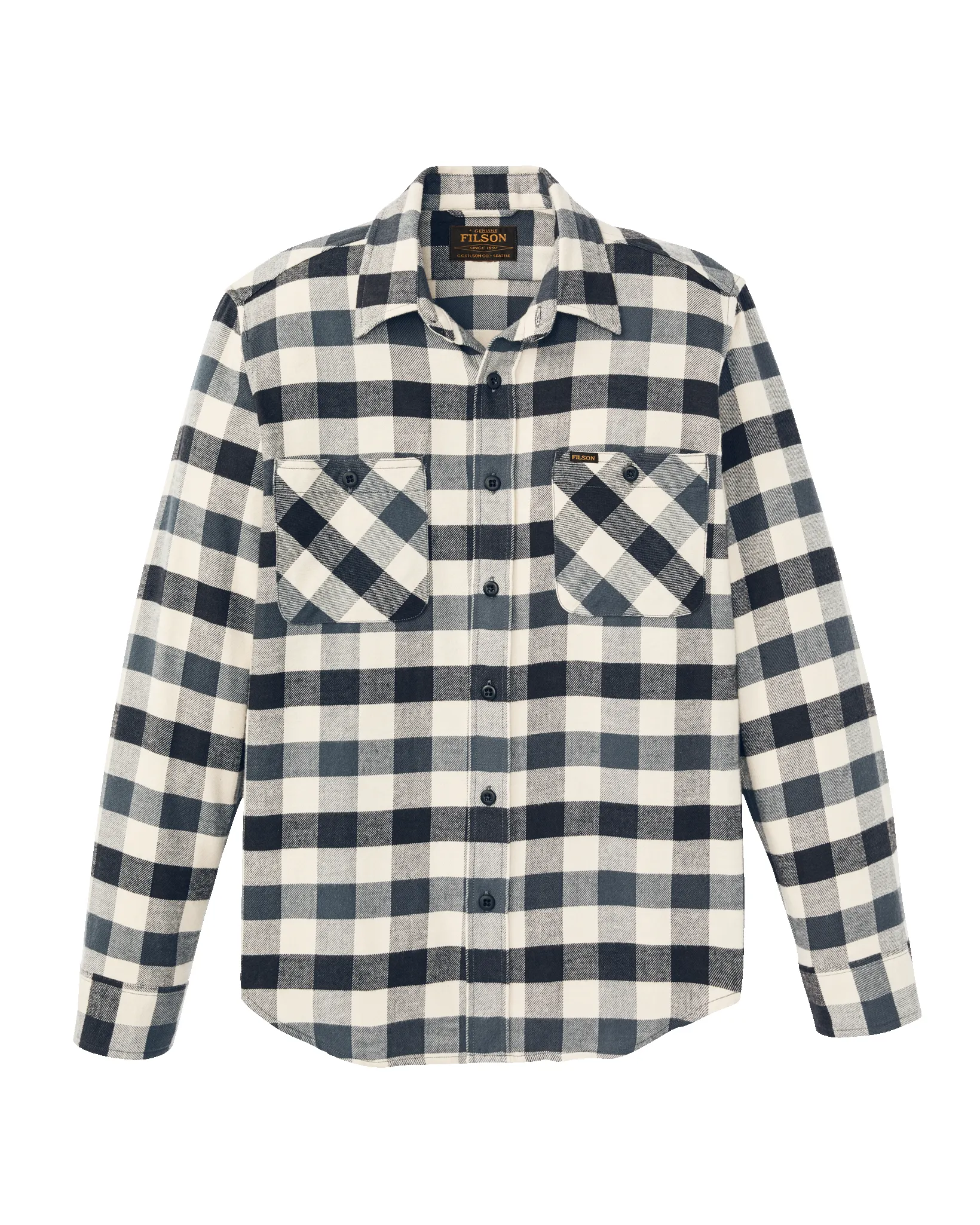Rangeland Flannel Shirt - Charcoal / Steel Plaid sold by Filson product image thumbnail 4
