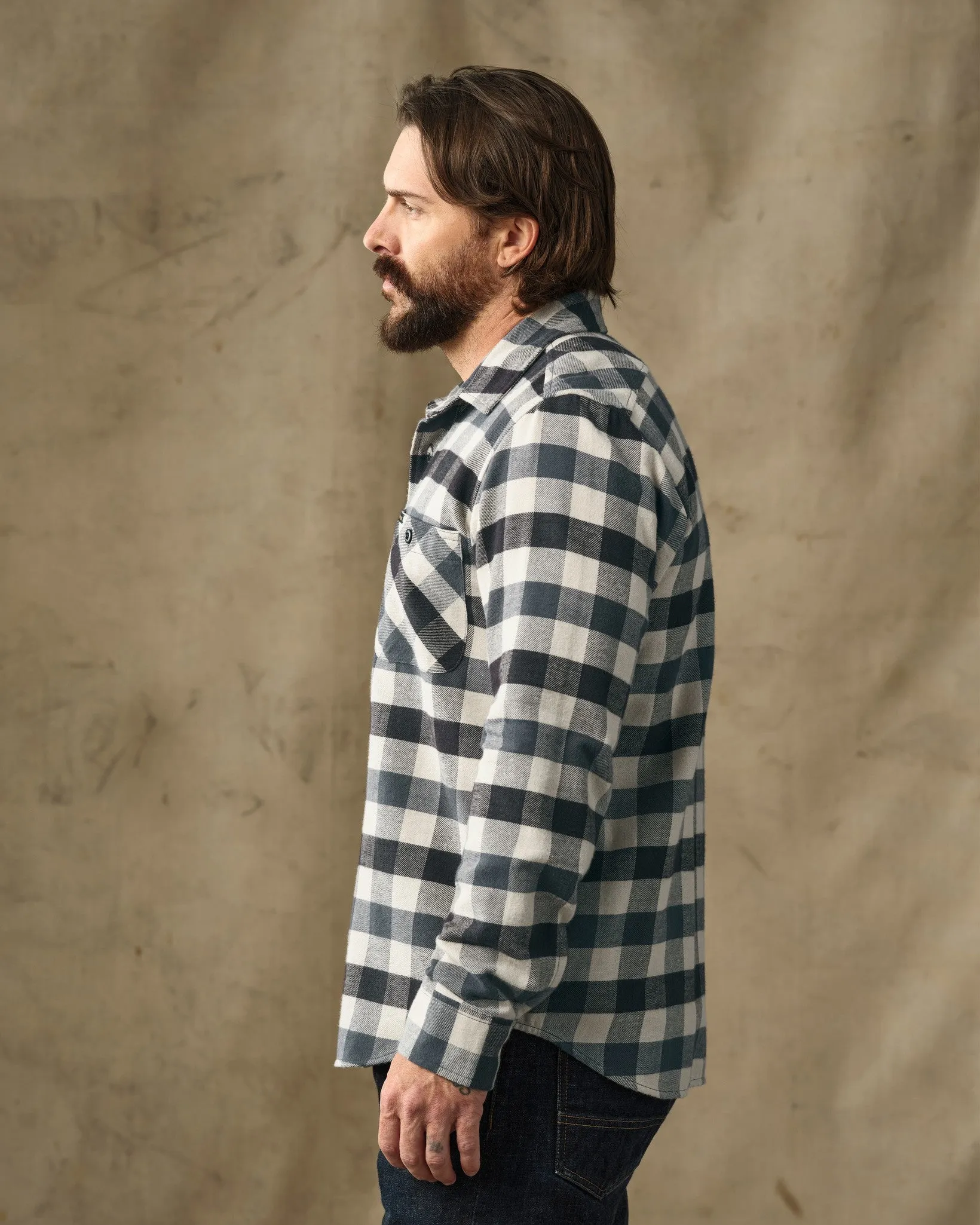 Rangeland Flannel Shirt - Charcoal / Steel Plaid sold by Filson product image thumbnail 3