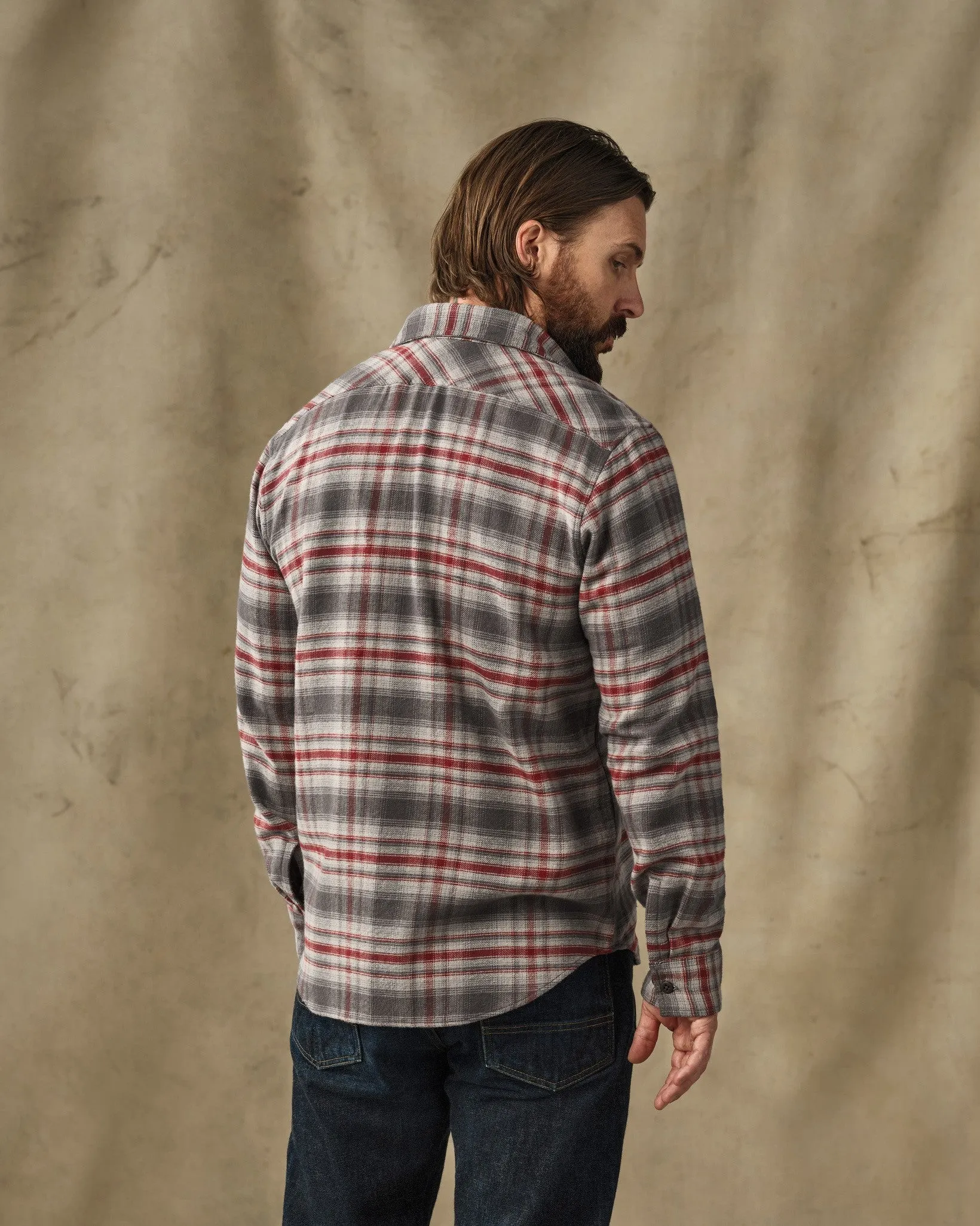 Rangeland Flannel Shirt - Red / Gray Plaid sold by Filson product image thumbnail 2