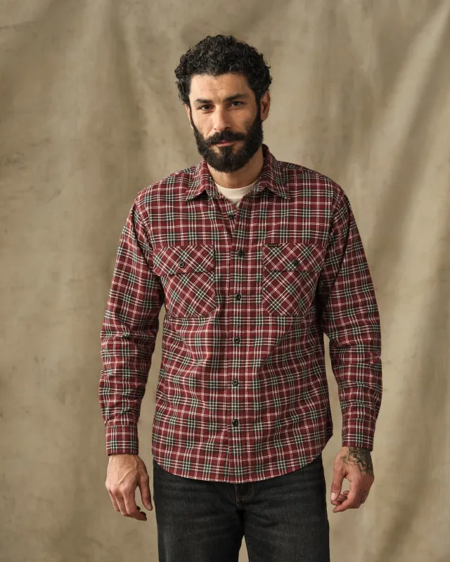 Field Flannel Shirt - Russet Red Plaid made by Filson