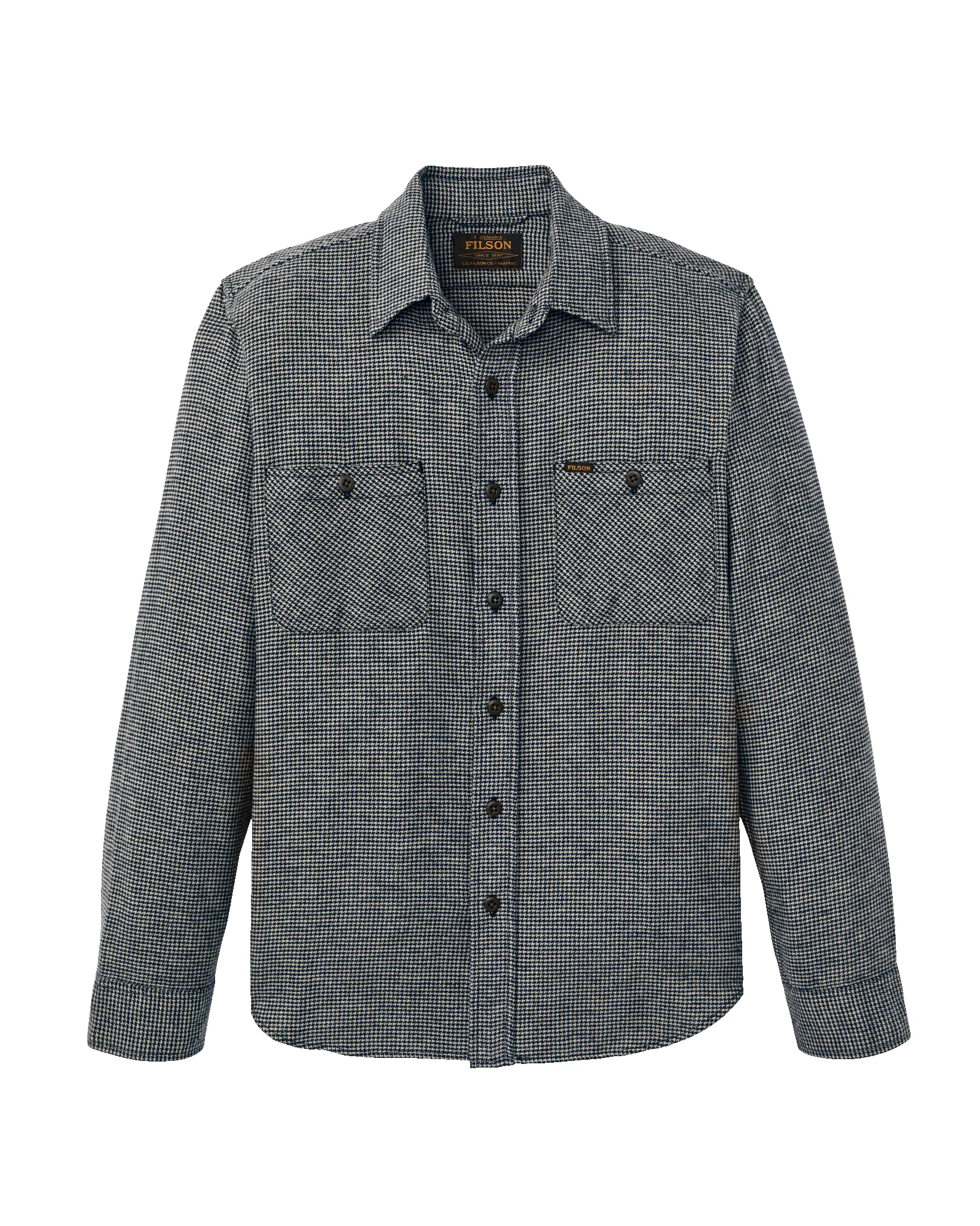 Rangeland Flannel Shirt - Navy / Tan Plaid sold by Filson product image thumbnail 4
