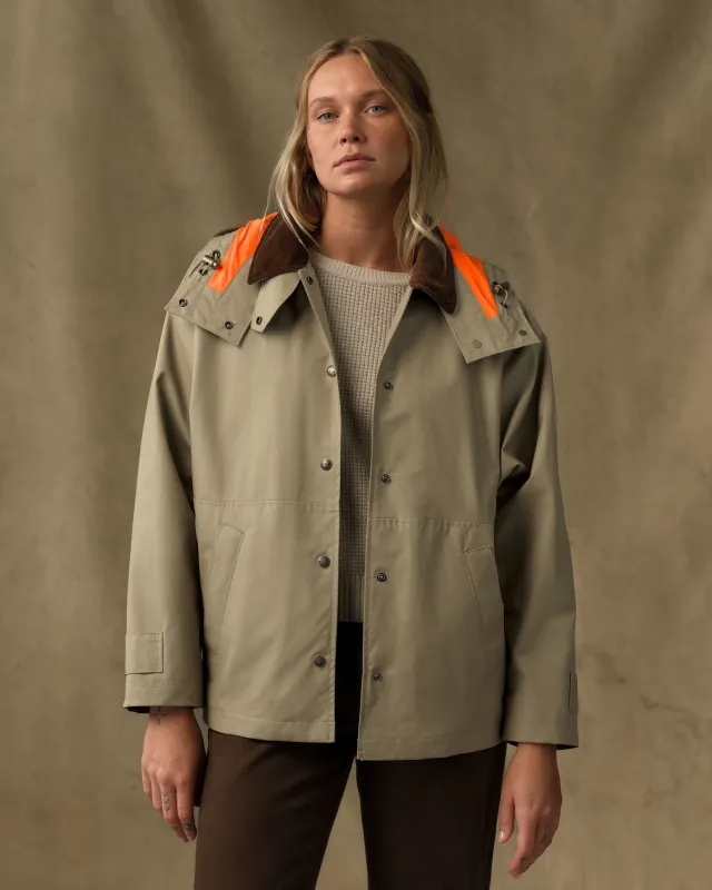 Women's Harbor Front Waxed Jacket - Marsh Tan made by Filson