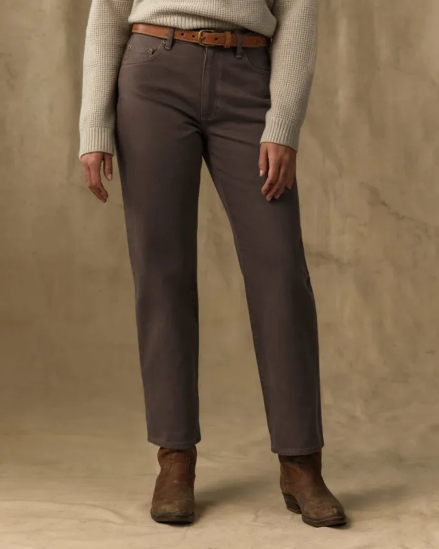 Women's 14-oz. Straight-Leg Jeans - Slate Brown made by Filson