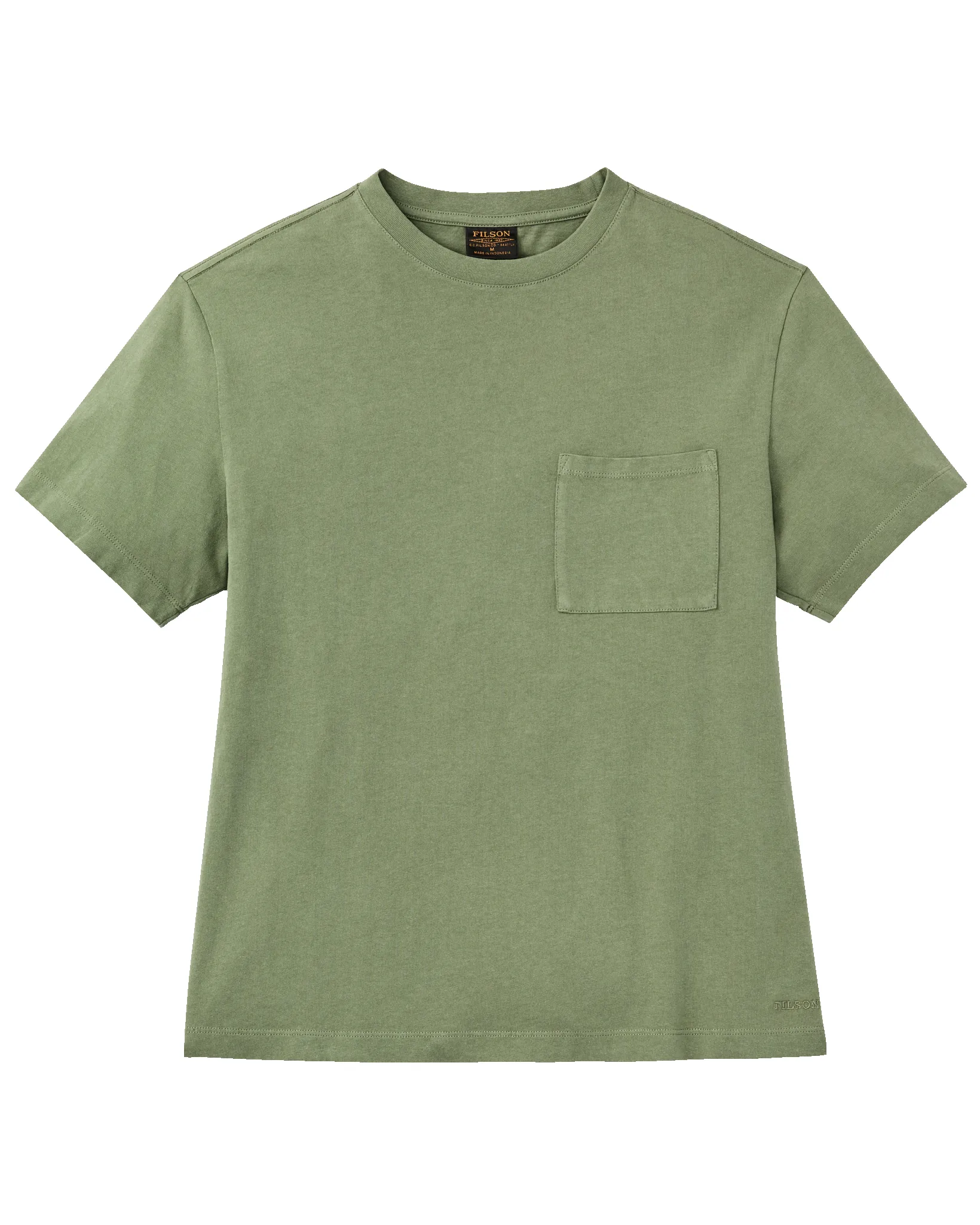 Women's Short Sleeve Pocket Tee - Washed Fatigue Green sold by Filson product image thumbnail 4