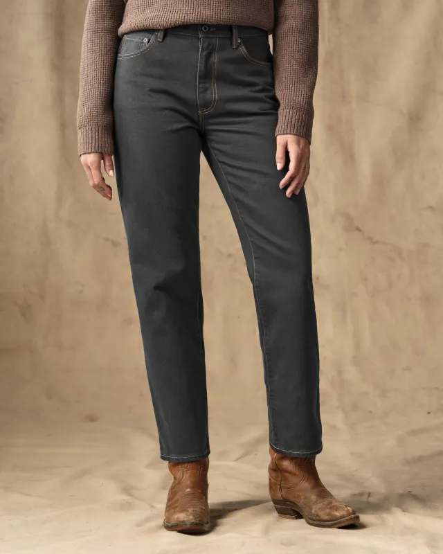 Women's 14-oz. Straight-Leg Jeans - Black made by Filson