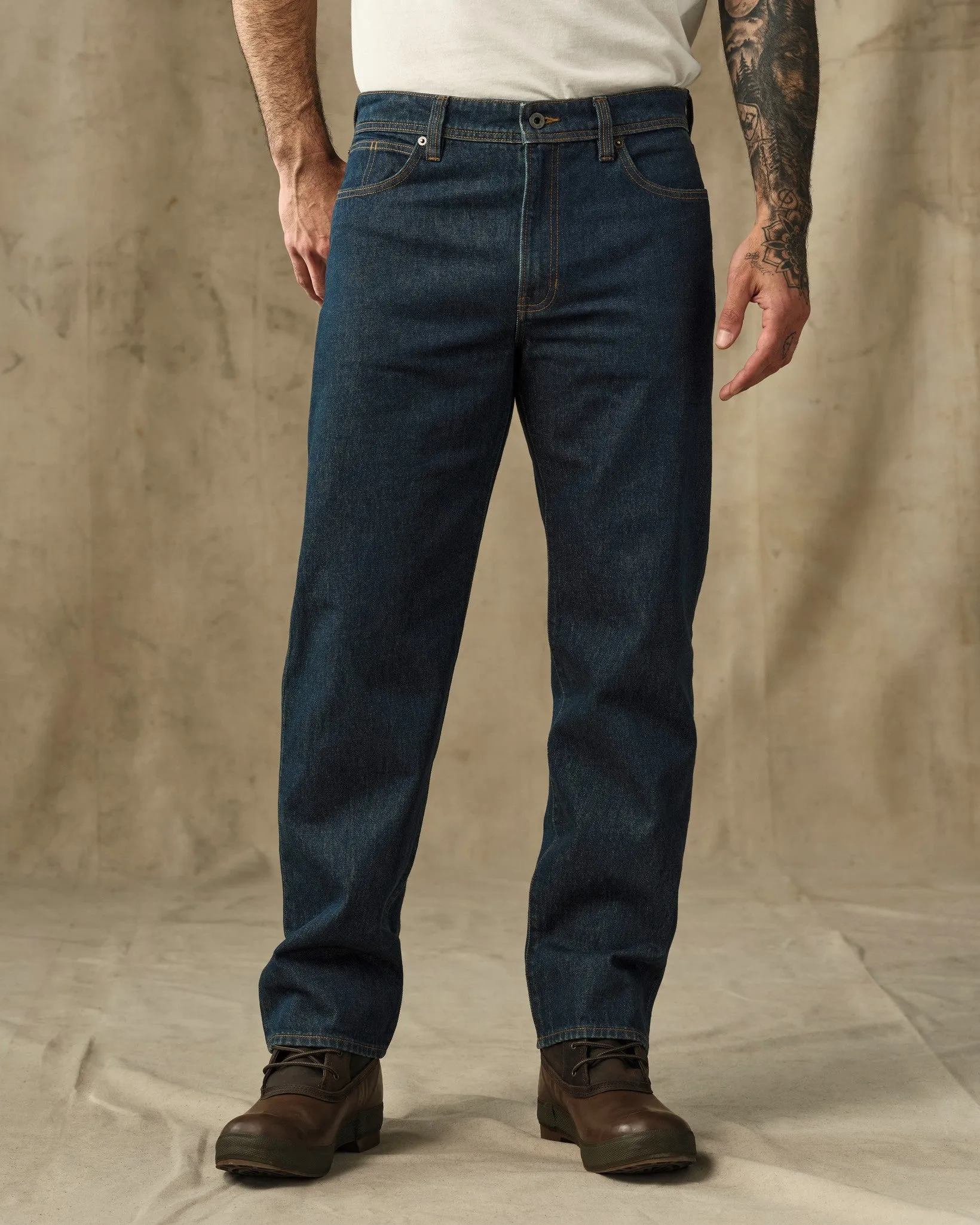 14-oz. Straight-Leg Jeans - Rinsed Vintage Indigo sold by Filson