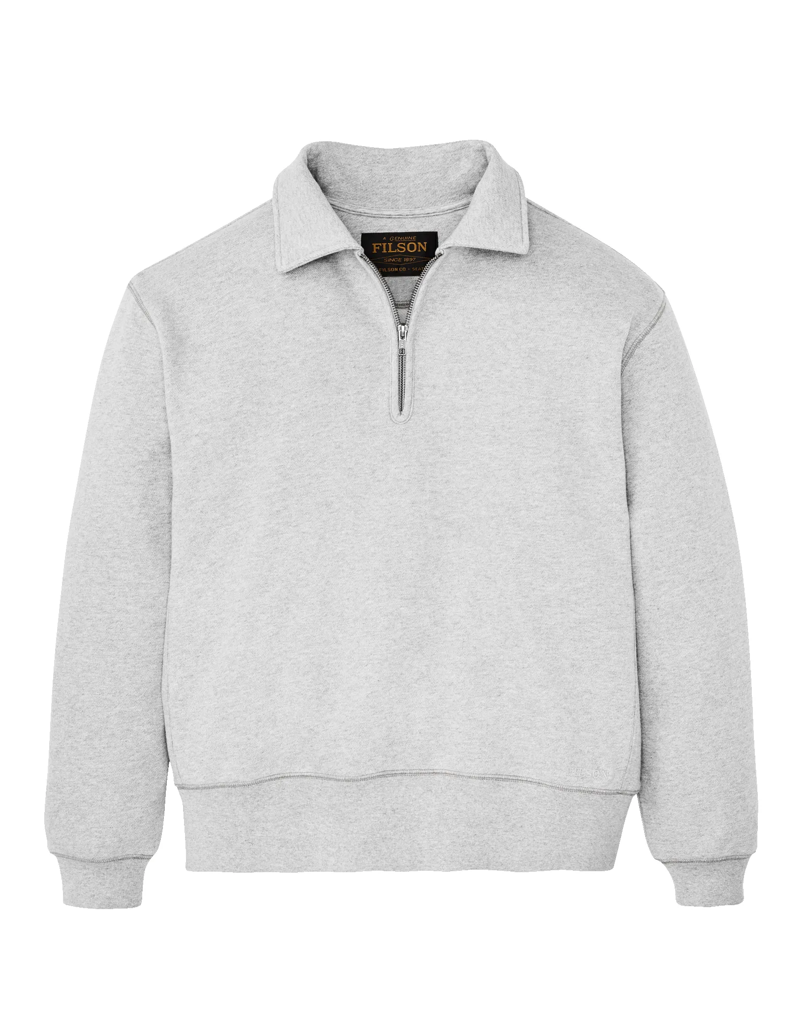 14-oz. Heritage Fleece Quarter Zip - Gray Heather sold by Filson product image thumbnail 5