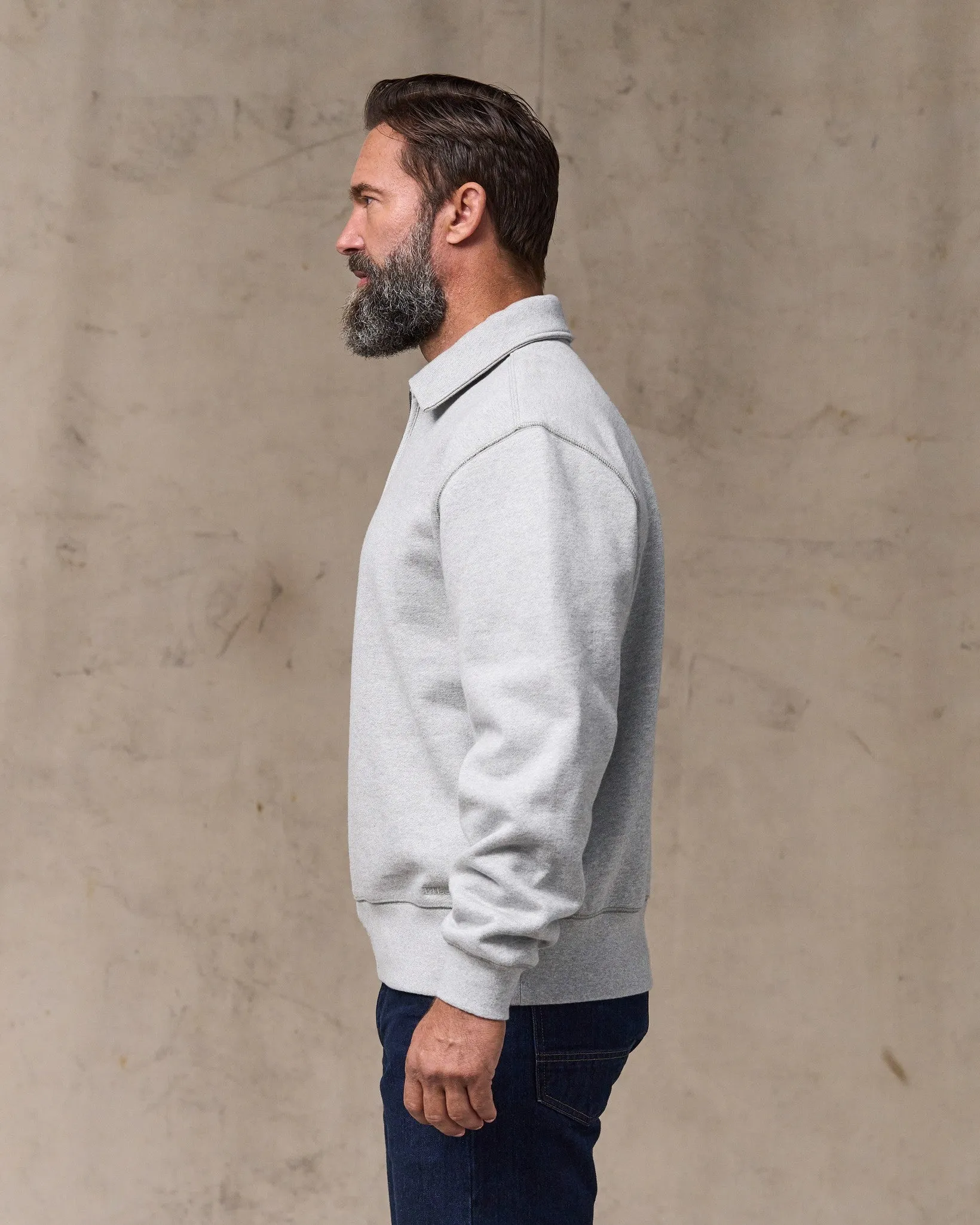 14-oz. Heritage Fleece Quarter Zip - Gray Heather sold by Filson product image thumbnail 4