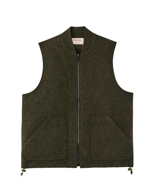 Wool Vest Liner - Forest Green made by Filson