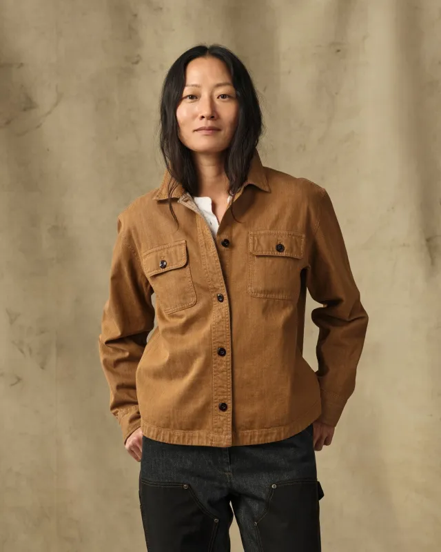 Women's Denim Shirt - Harvest Tan made by Filson