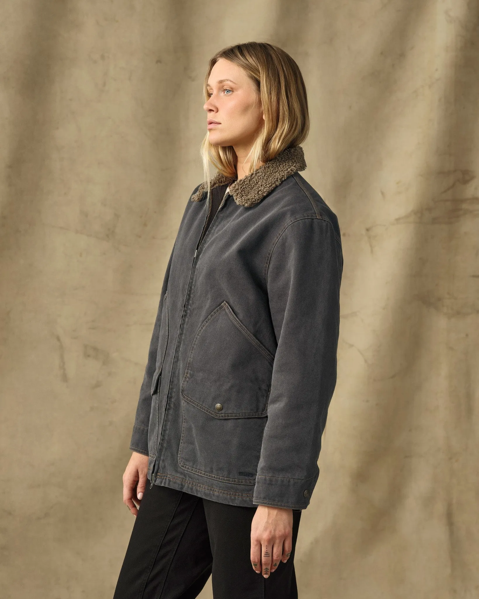 Women's Insulated Denim Outfitter Coat - Black sold by Filson product image thumbnail 4