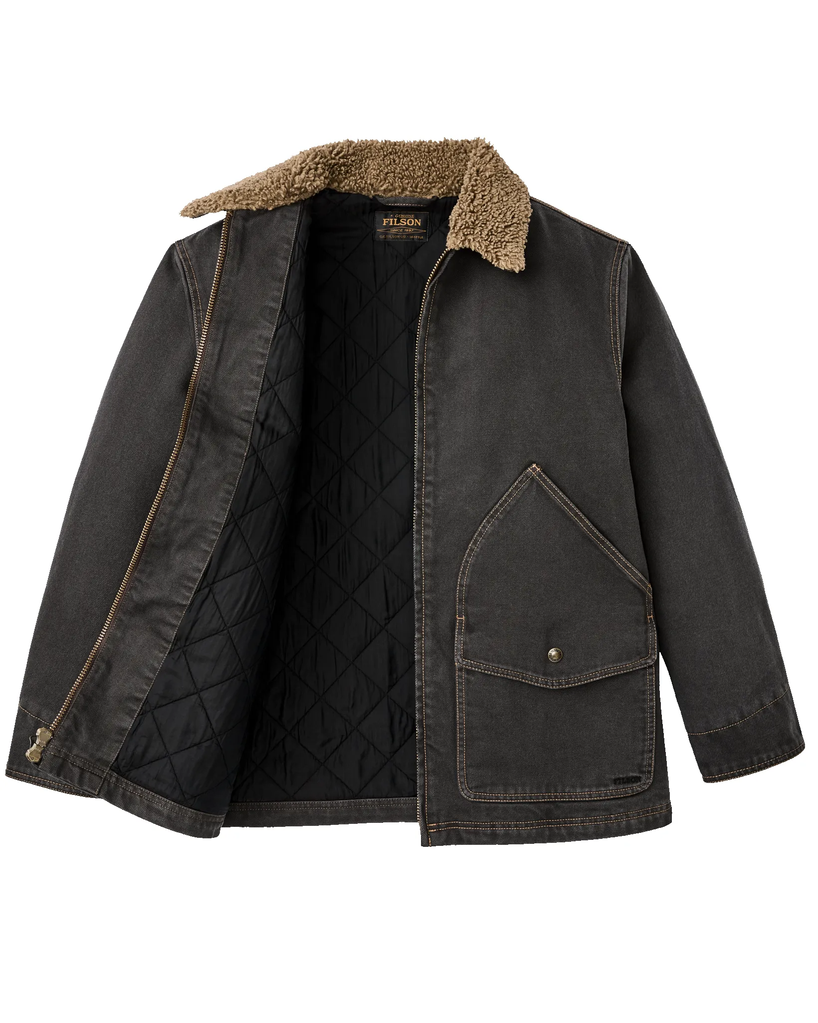 Women's Insulated Denim Outfitter Coat - Black sold by Filson product image thumbnail 2