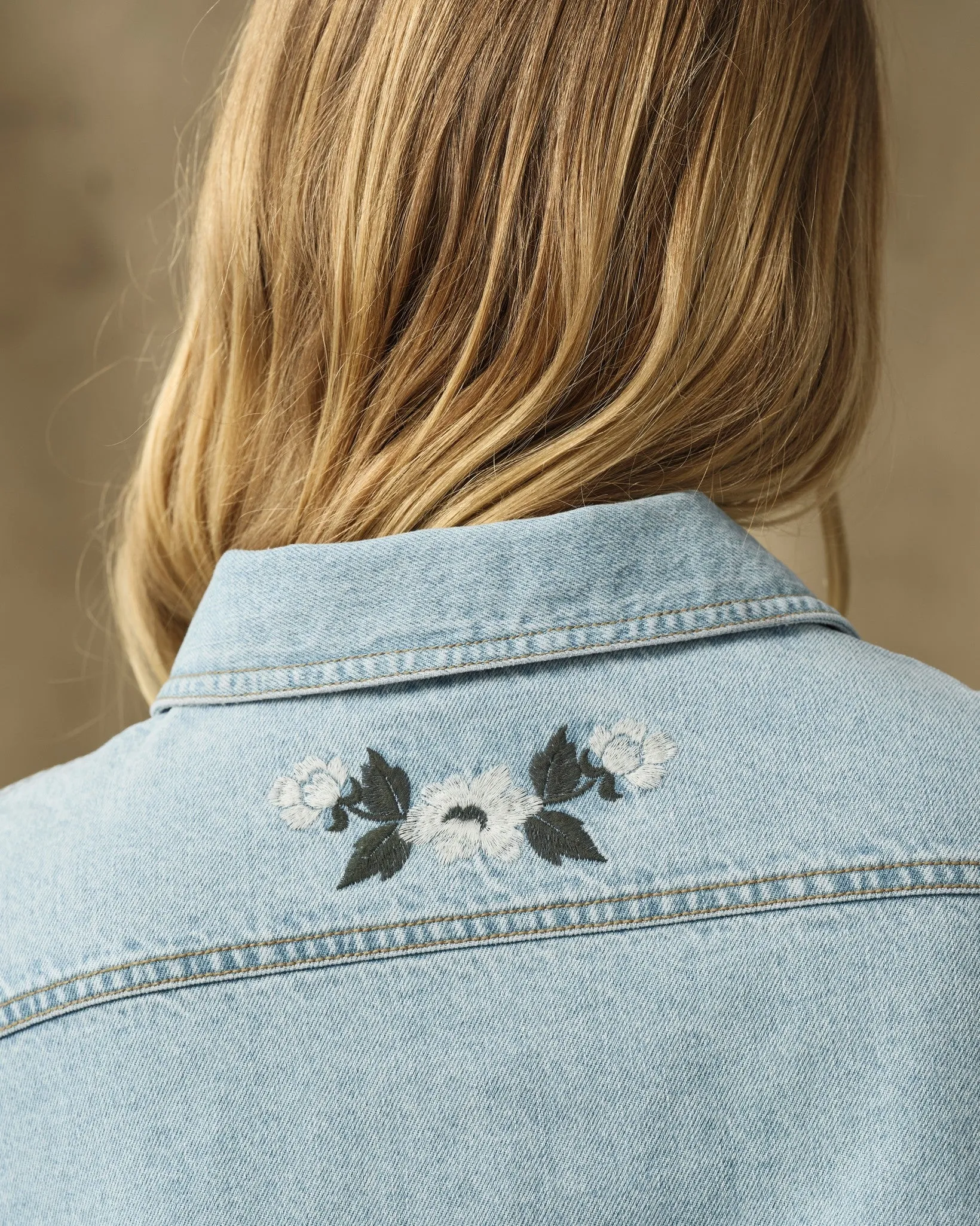 Women's Embroidered Denim Shirt - Pale Indigo sold by Filson product image thumbnail 2
