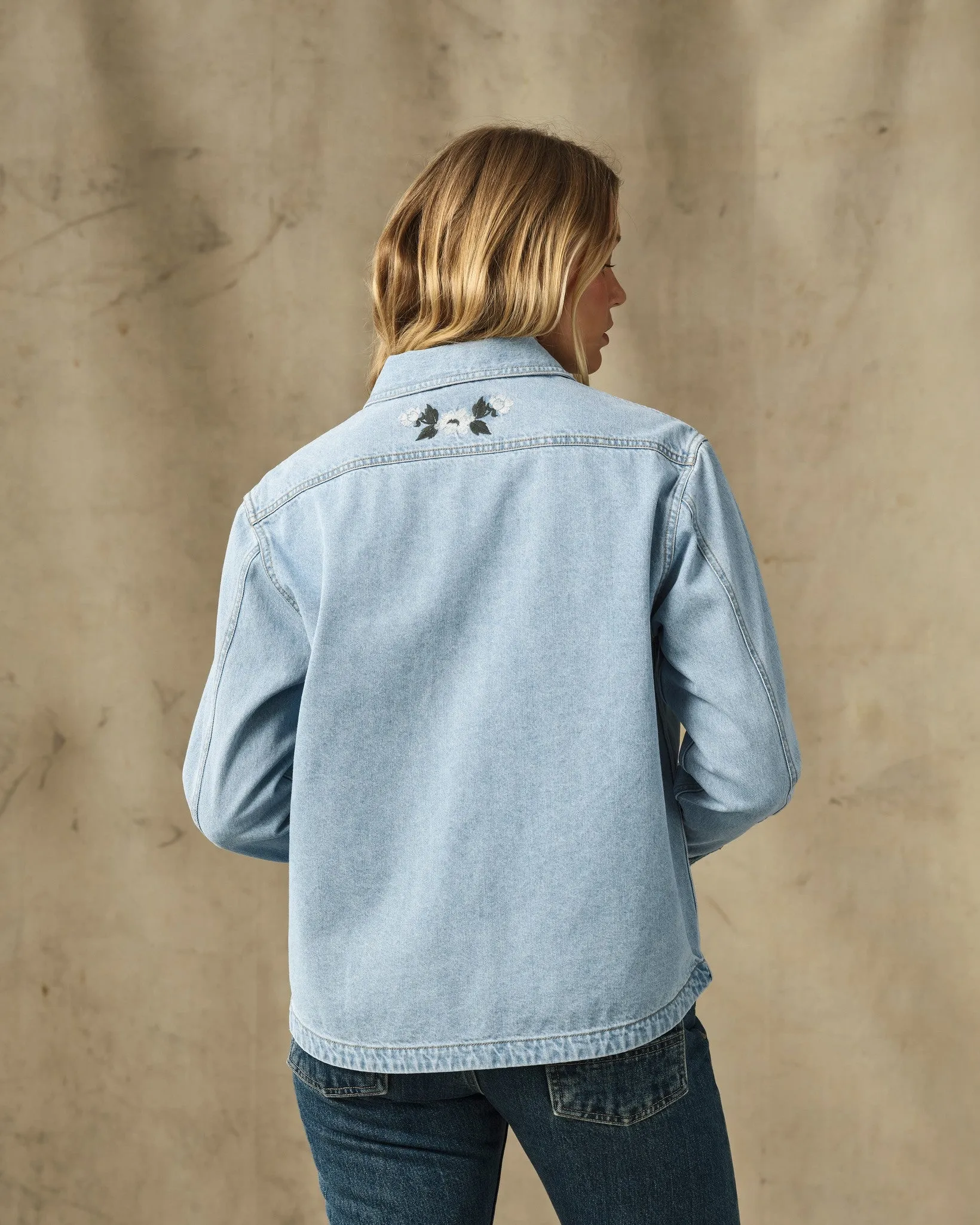 Women's Embroidered Denim Shirt - Pale Indigo sold by Filson product image thumbnail 5