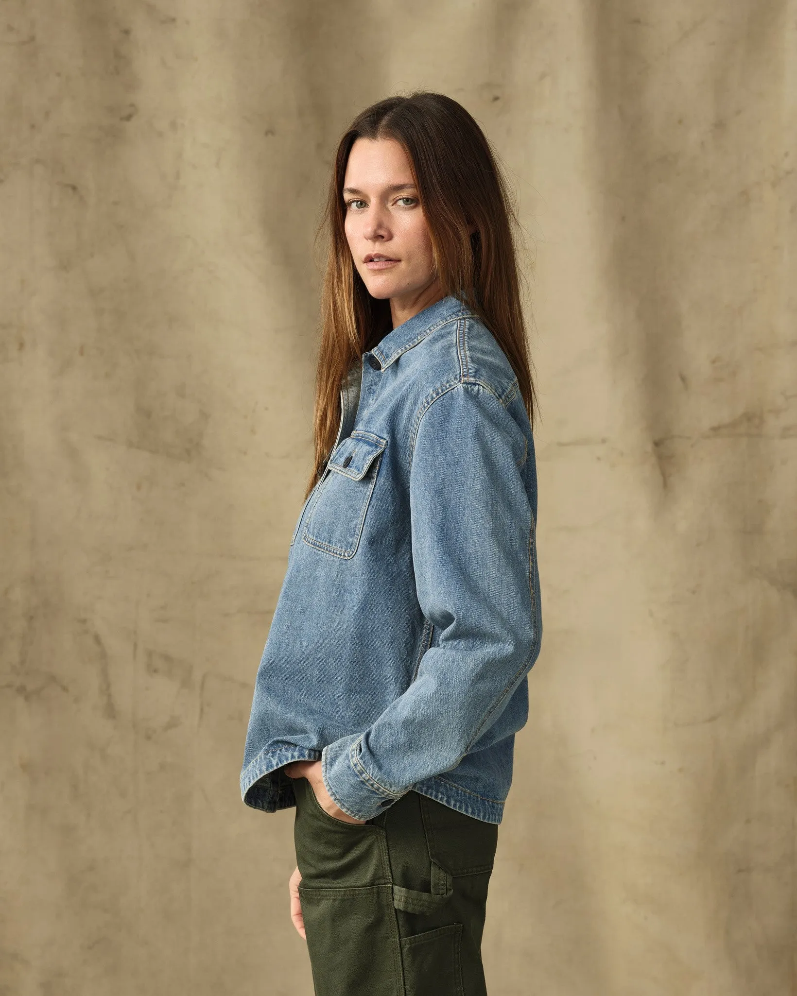 Women's Embroidered Denim Shirt - Vintage Indigo sold by Filson product image thumbnail 3
