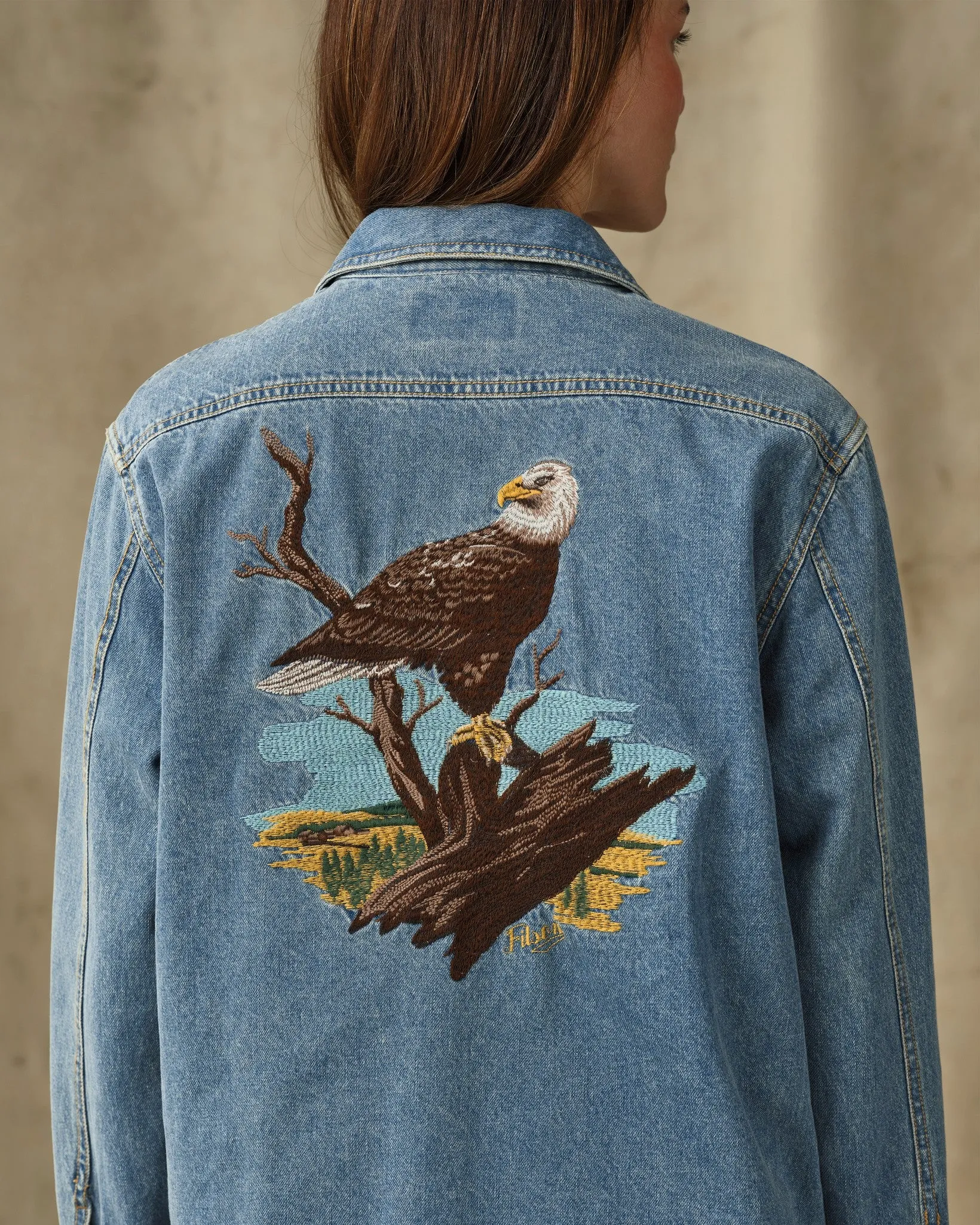 Women's Embroidered Denim Shirt - Vintage Indigo sold by Filson product image thumbnail 4