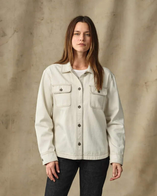 Women's Denim Shirt - Natural Seed made by Filson
